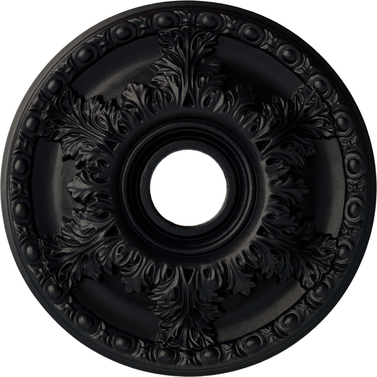 Ekena Millwork CM18GASGS Granada 18-in W x 18-in L Painted Steel Gray Polyurethane Whole Ceiling Medallion