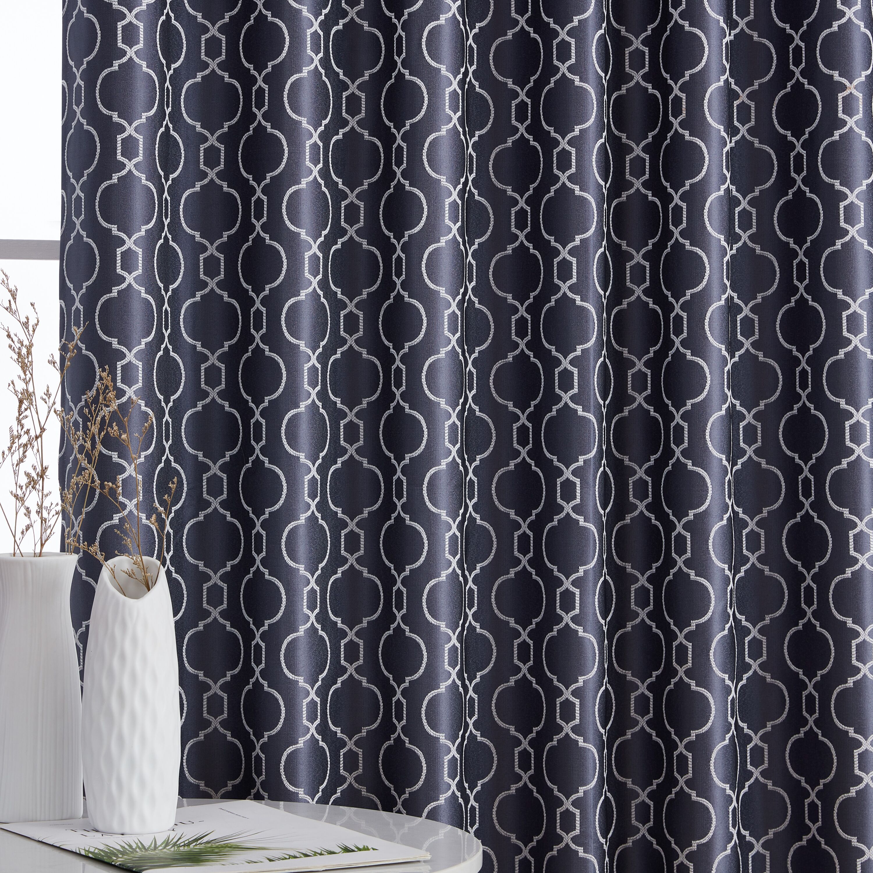Totally Home Decor FRKLNBLKT-NVY84 curtains - View #5