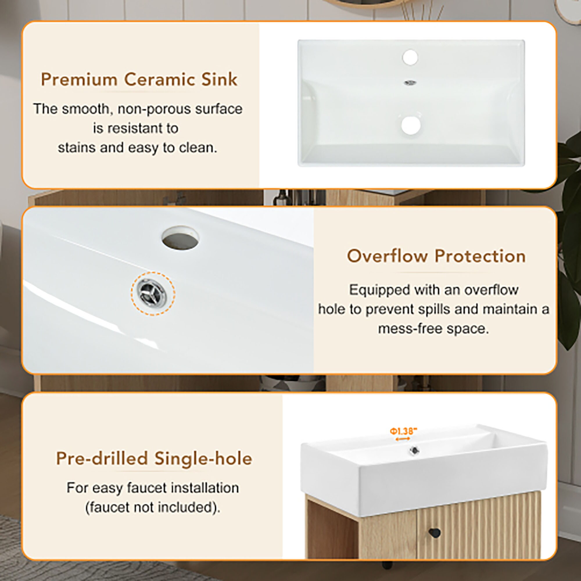 CASAINC CA-VT-0388F Bath-Vanity-Combo - View #6