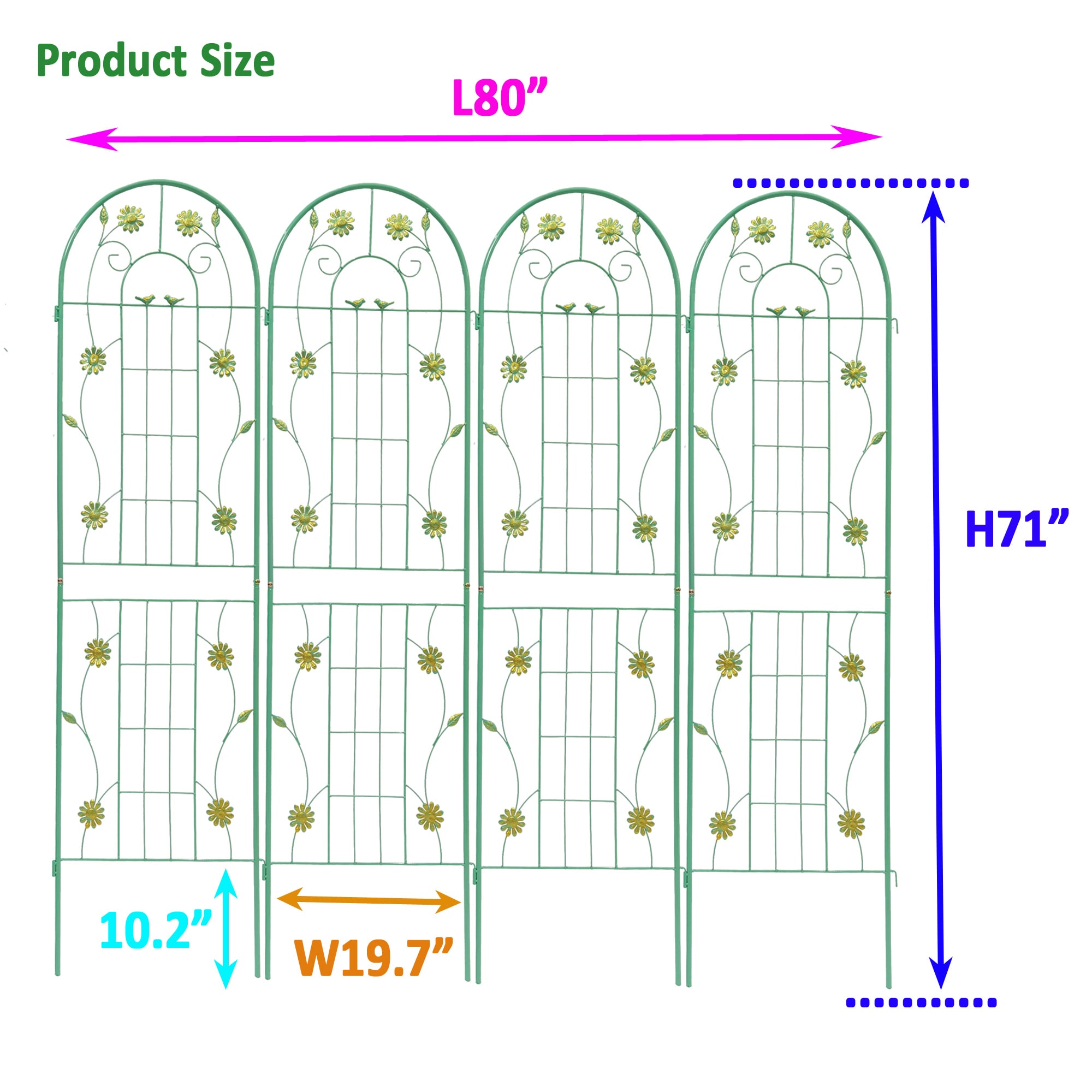 ZAKLOOP WU1586135449 Garden-Trellis - View #3