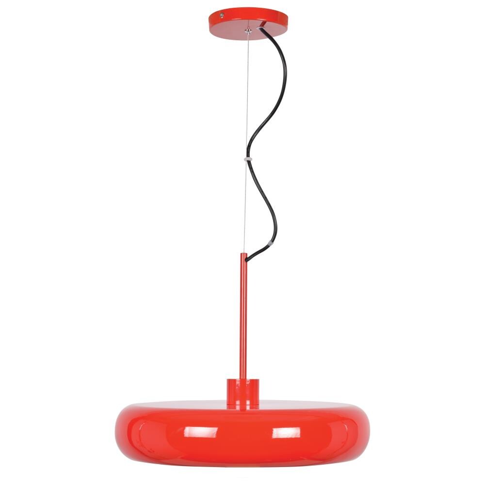 Access Lighting 23882LEDDLP-RED/SILV Bistro Red and Silver Modern/Contemporary Geometric LED Hanging Pendant Light