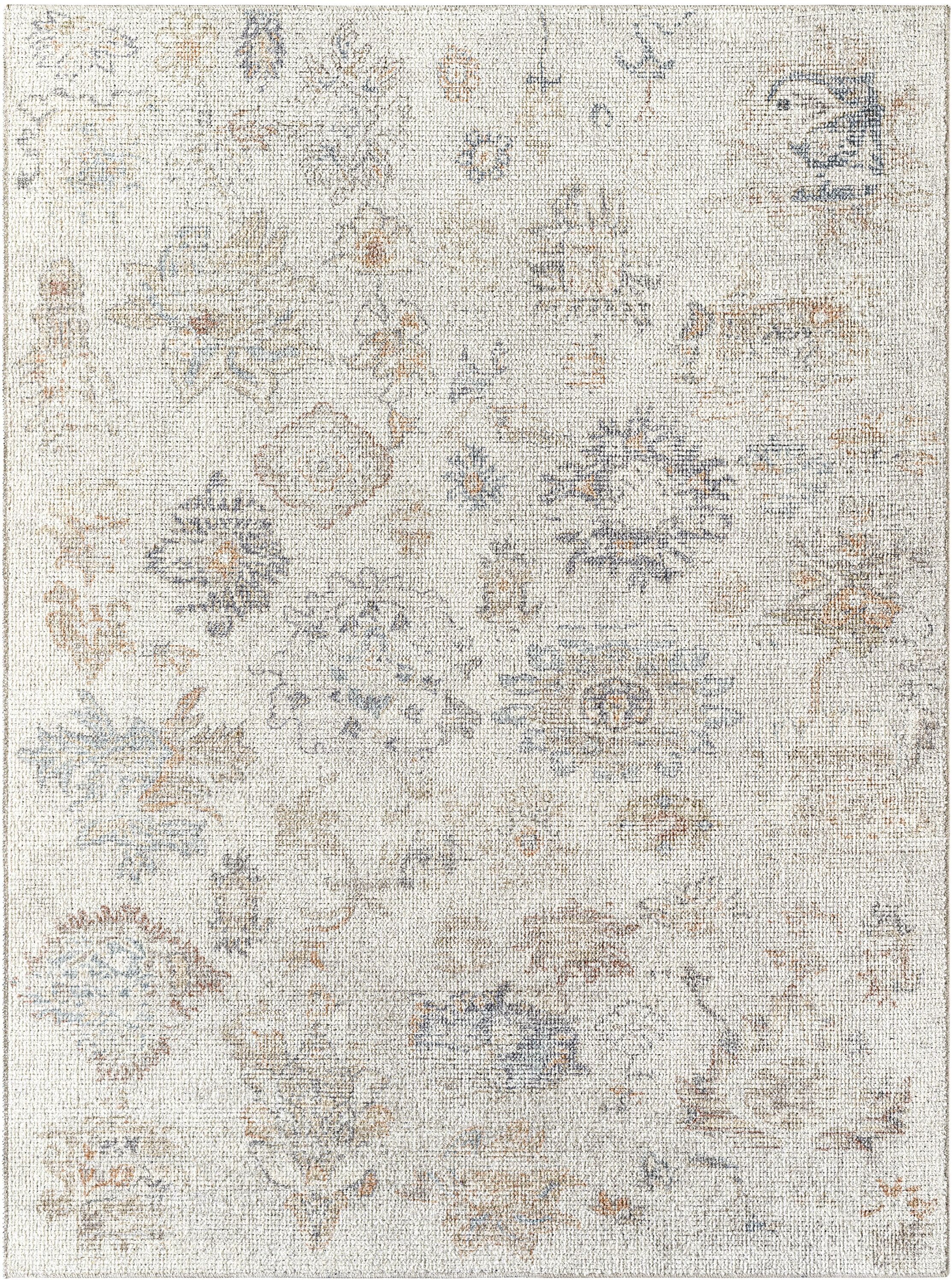 Olympic Light Gray Hand-Knotted Synthetic Area Rug