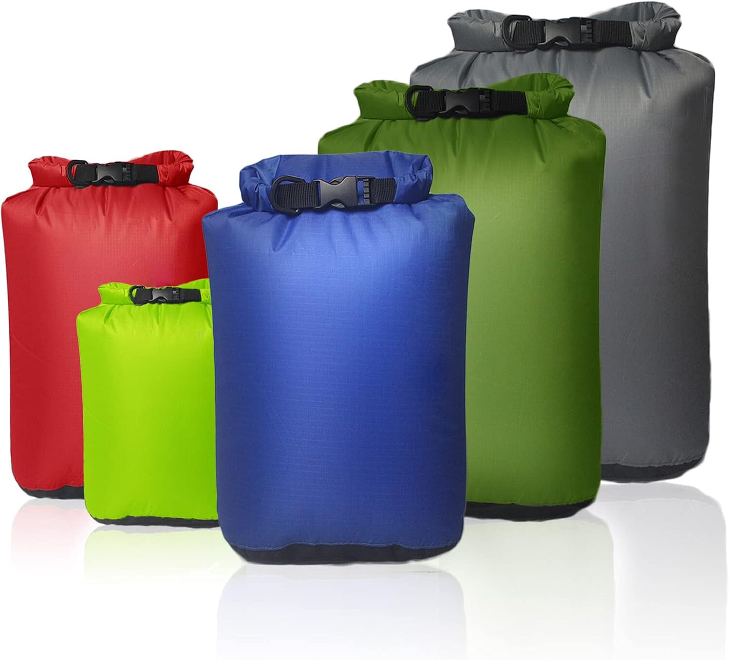Etokfoks  Frelaxy Dry Bag 3 Pack 5 Pack Ultralight Dry Sack Outdoor Bags Keep Gear Dry for Hiking Backpacking Kayaking Camping Swimming