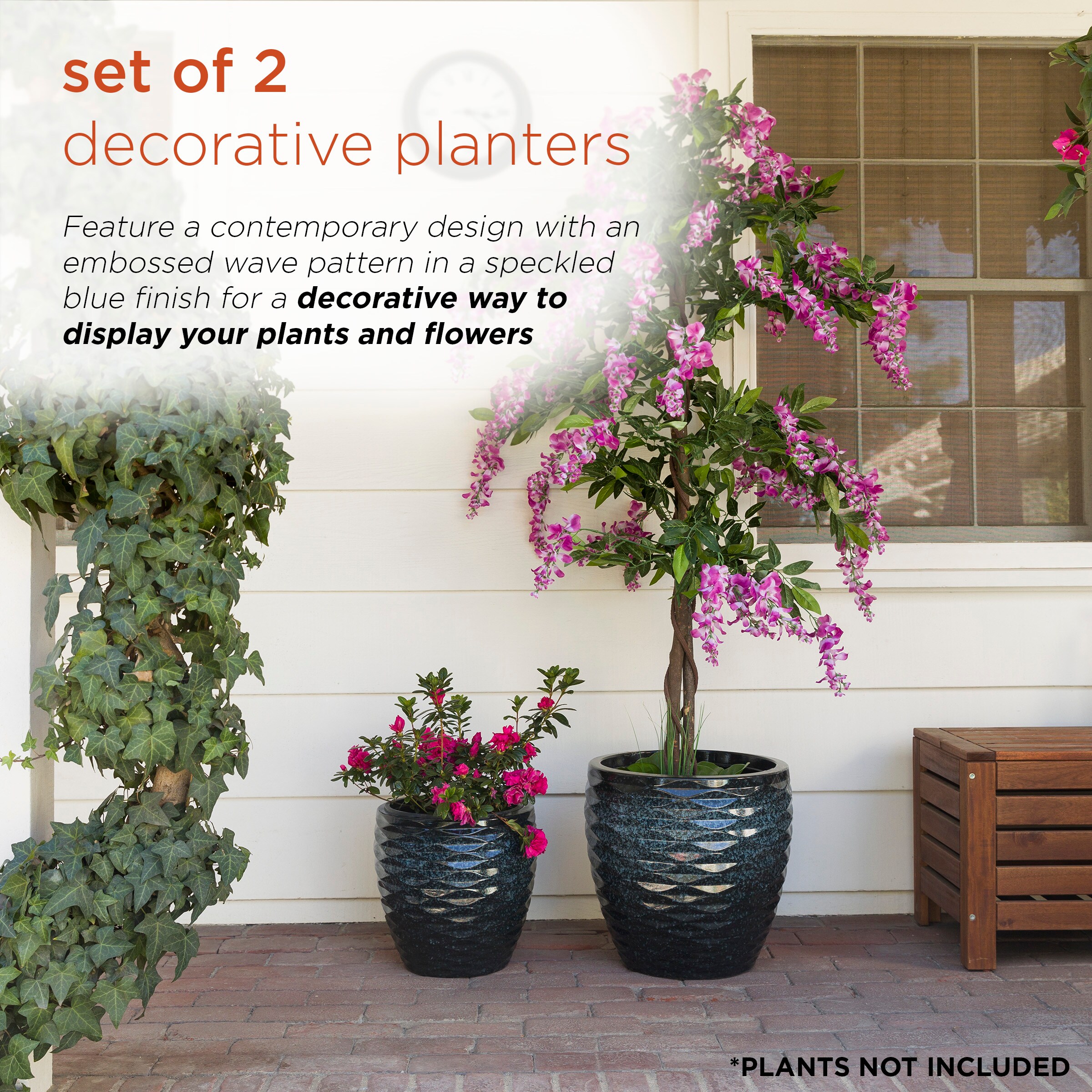 Alpine Corporation CLL438A-BL Planter-Window-Box - View #4