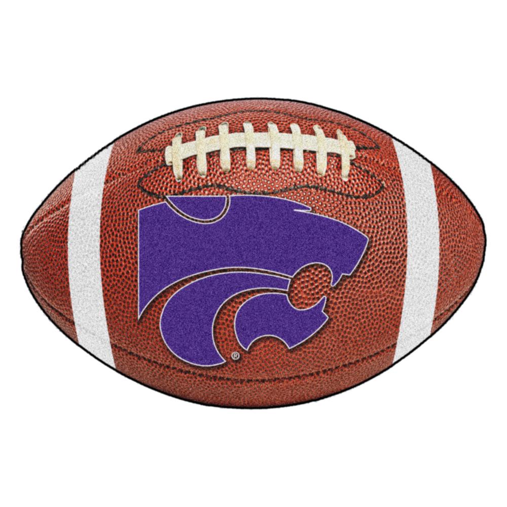 FANMATS 3744 Kansas State Wildcats 32.5-in x 20.5-in Brown Nylon Non-Slip Grip Indoor Decorative Sports Door Mat
