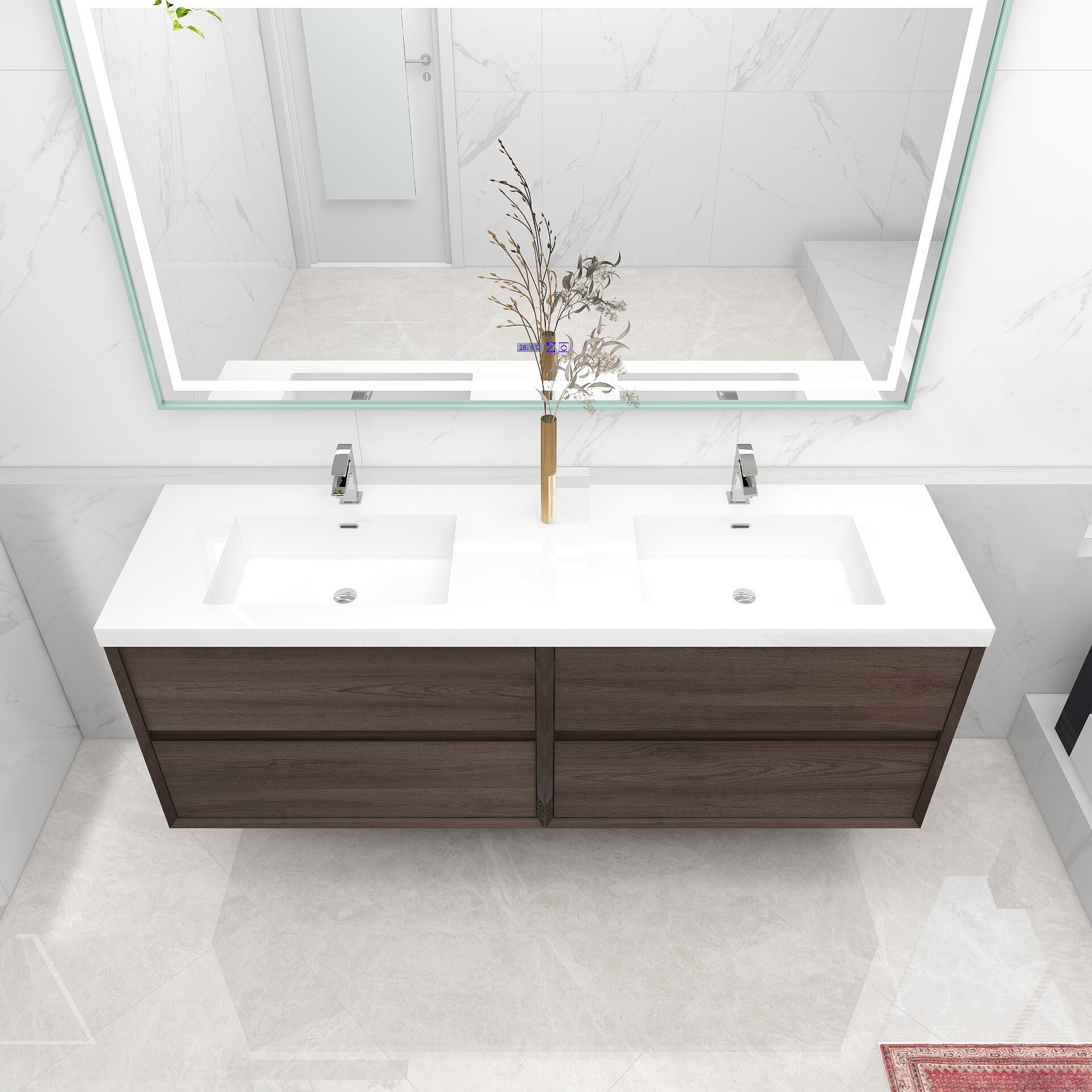 BV Better Vanity SLIM72D-RO Bath-Vanity-Combo - View #8