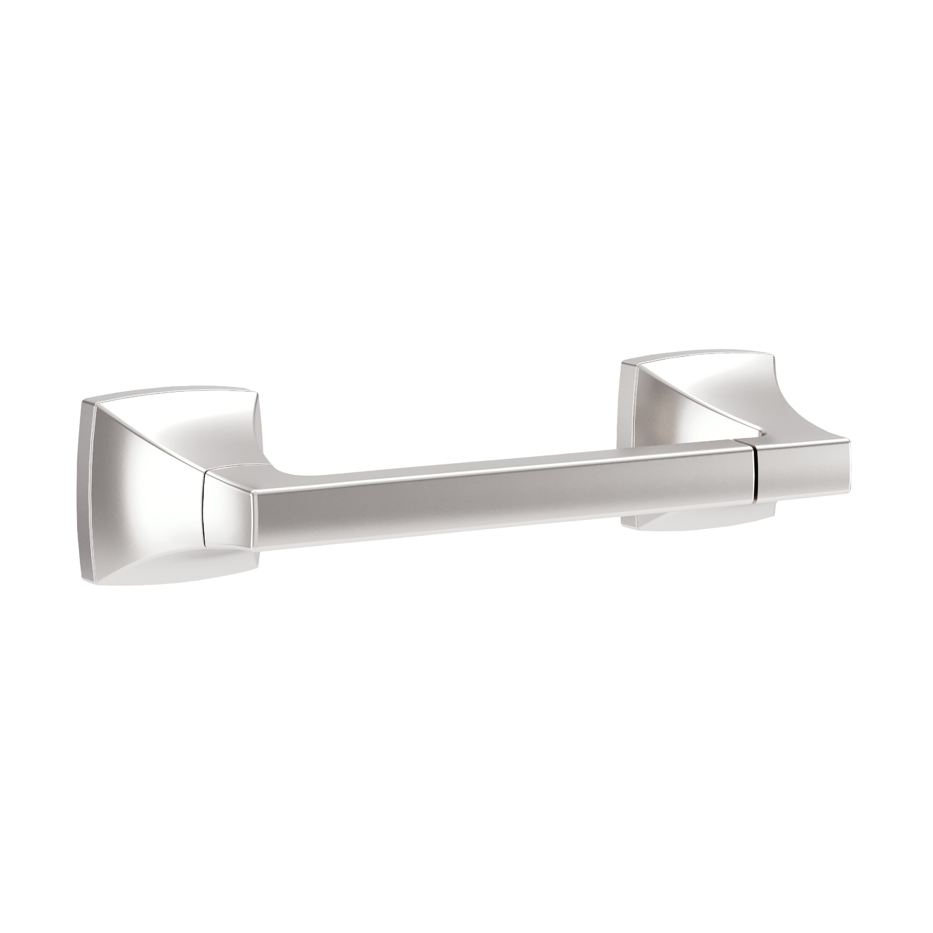 Symmons 563TPSTN Oak Satin Nickel Wall mount Double post Toilet Paper Holder 1 -Rolls with Storage