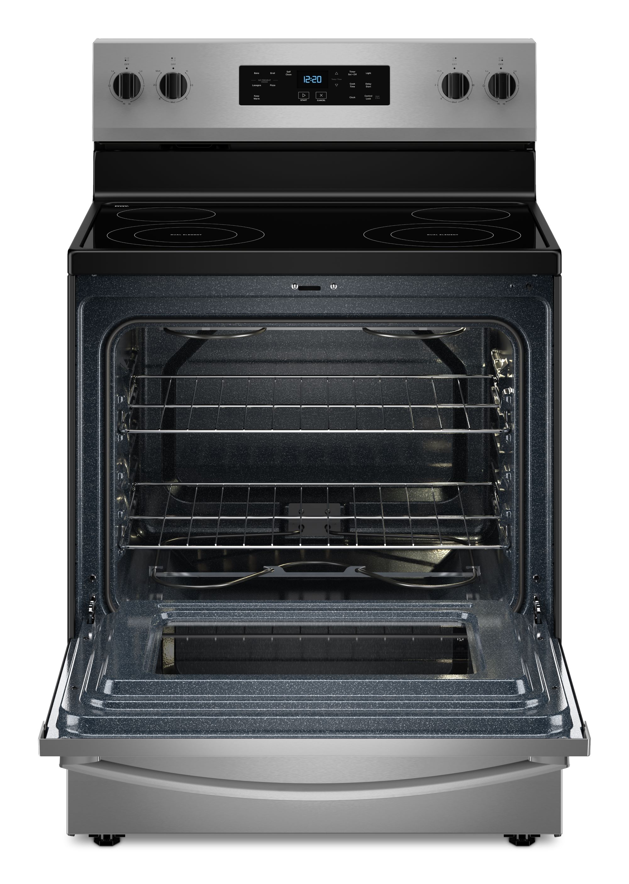 Whirlpool 30-in Glass Top 4 Burners 5.3-cu ft Self-Cleaning ...