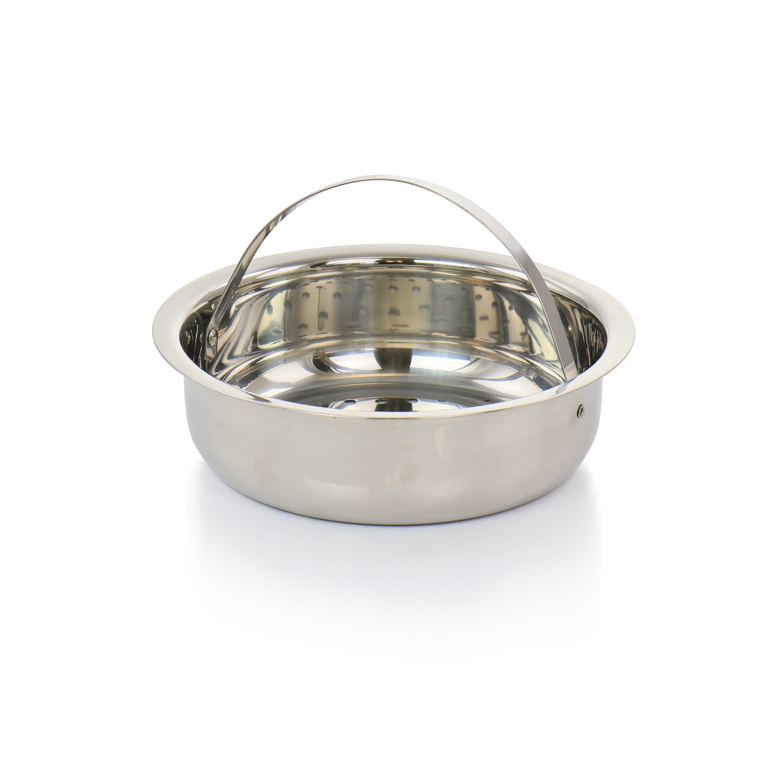 Nutrichef Steamer Insert with Lid - Stainless Steel