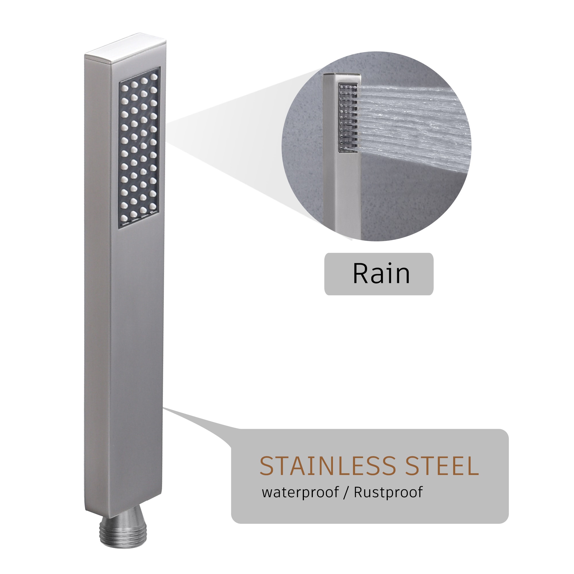 CASAINC M6001-A-12-BN Showerhead-Bar-Panels - View #4