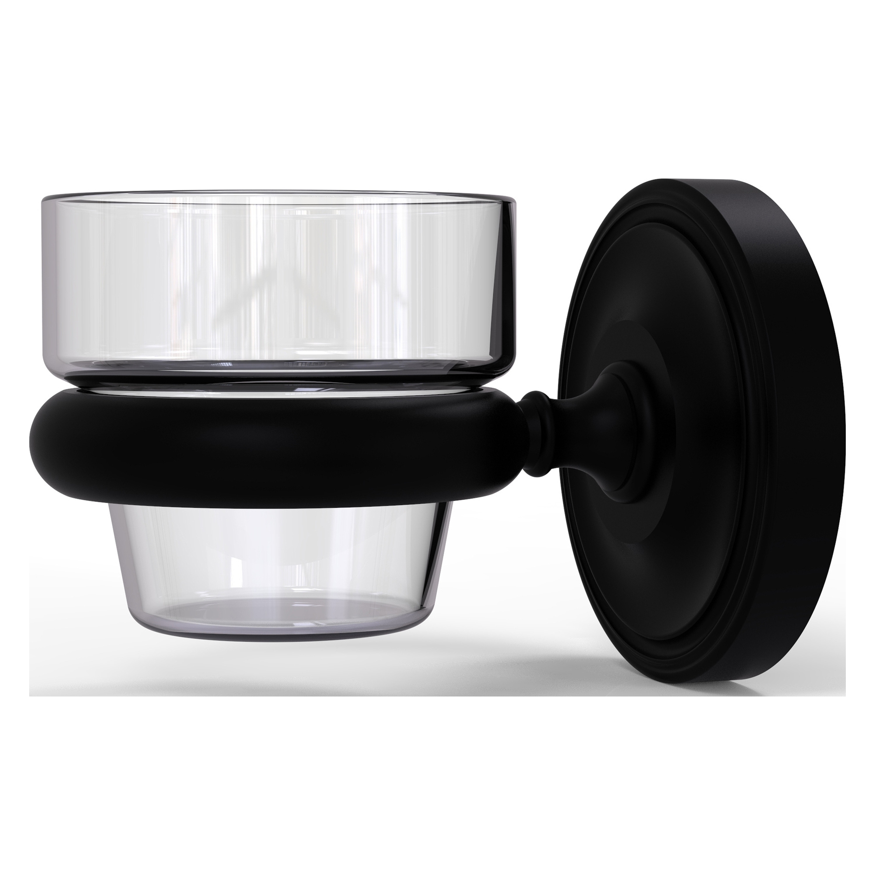 Allied Brass PR-64-BKM 2 -Piece Prestige Regal Matte Black Decorative Bathroom Hardware Set Included
