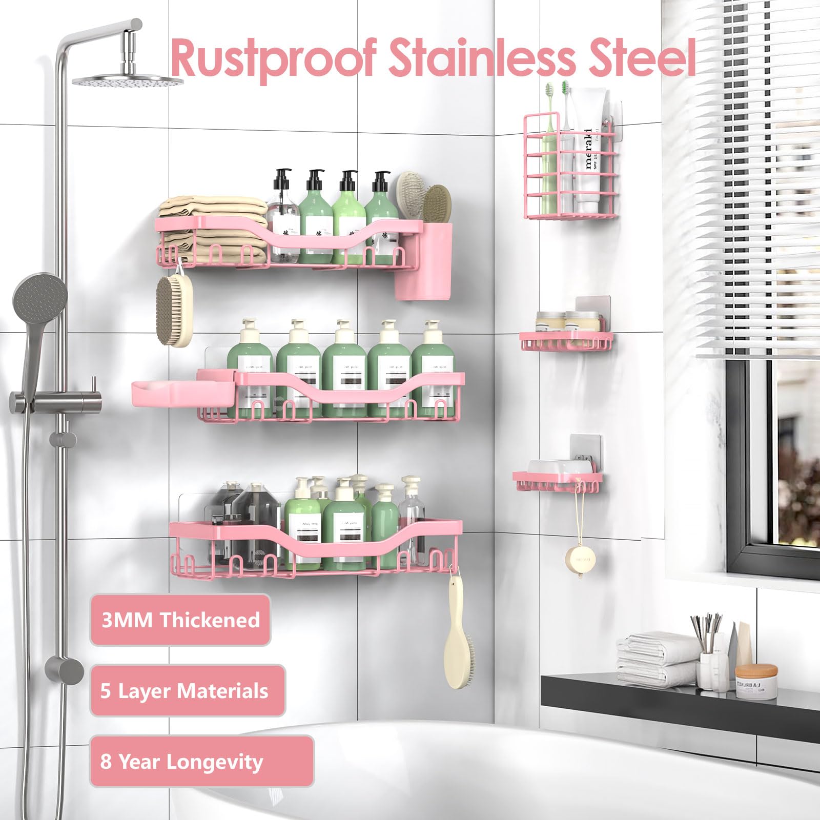 Lovav 5749848292325 Hanging-Shower-Caddies - View #4
