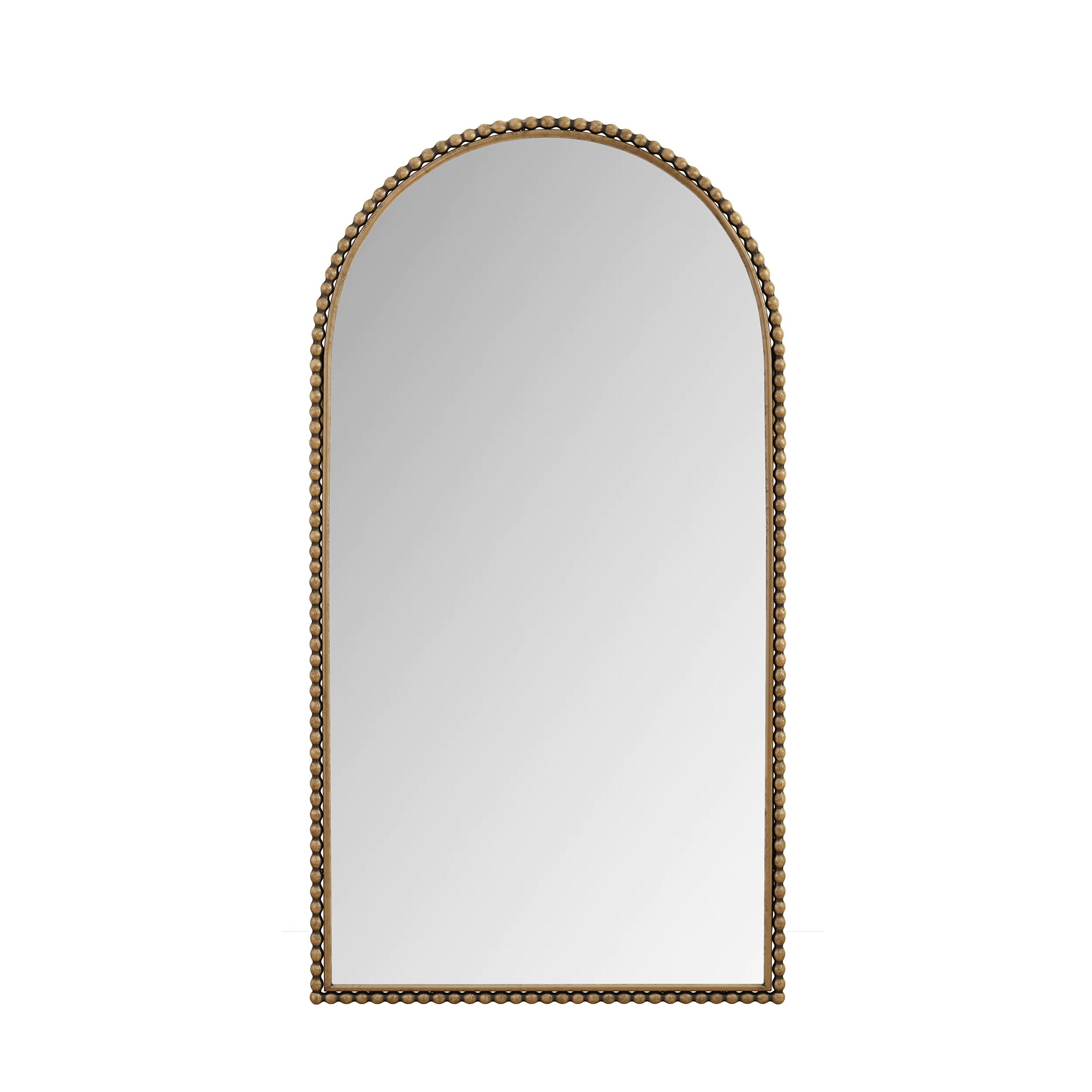 Bybafun YB9300093 35.4-in W x 65.8-in H Arch Gold Framed Full Length Floor Mirror