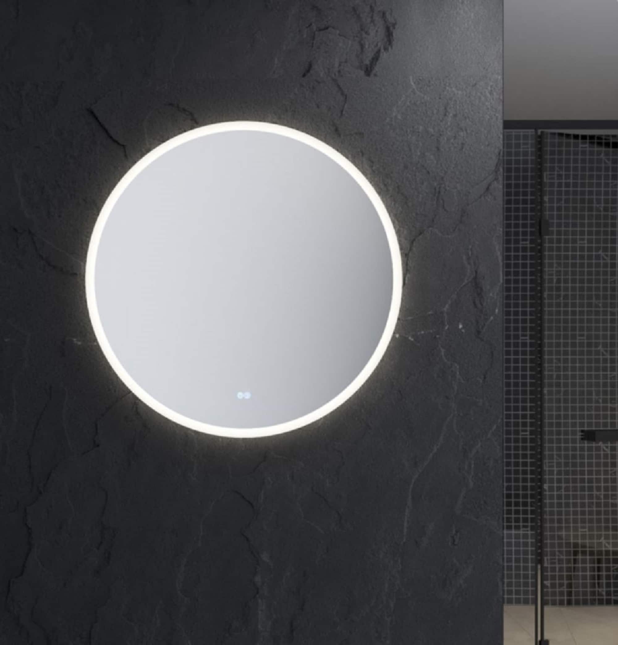 Fresca FMR013636RD 36-Inches x 36-Inches Polished Frameless Round Dimmable LED Lighted Fog Free Bathroom Vanity Mirror ( LED Light )