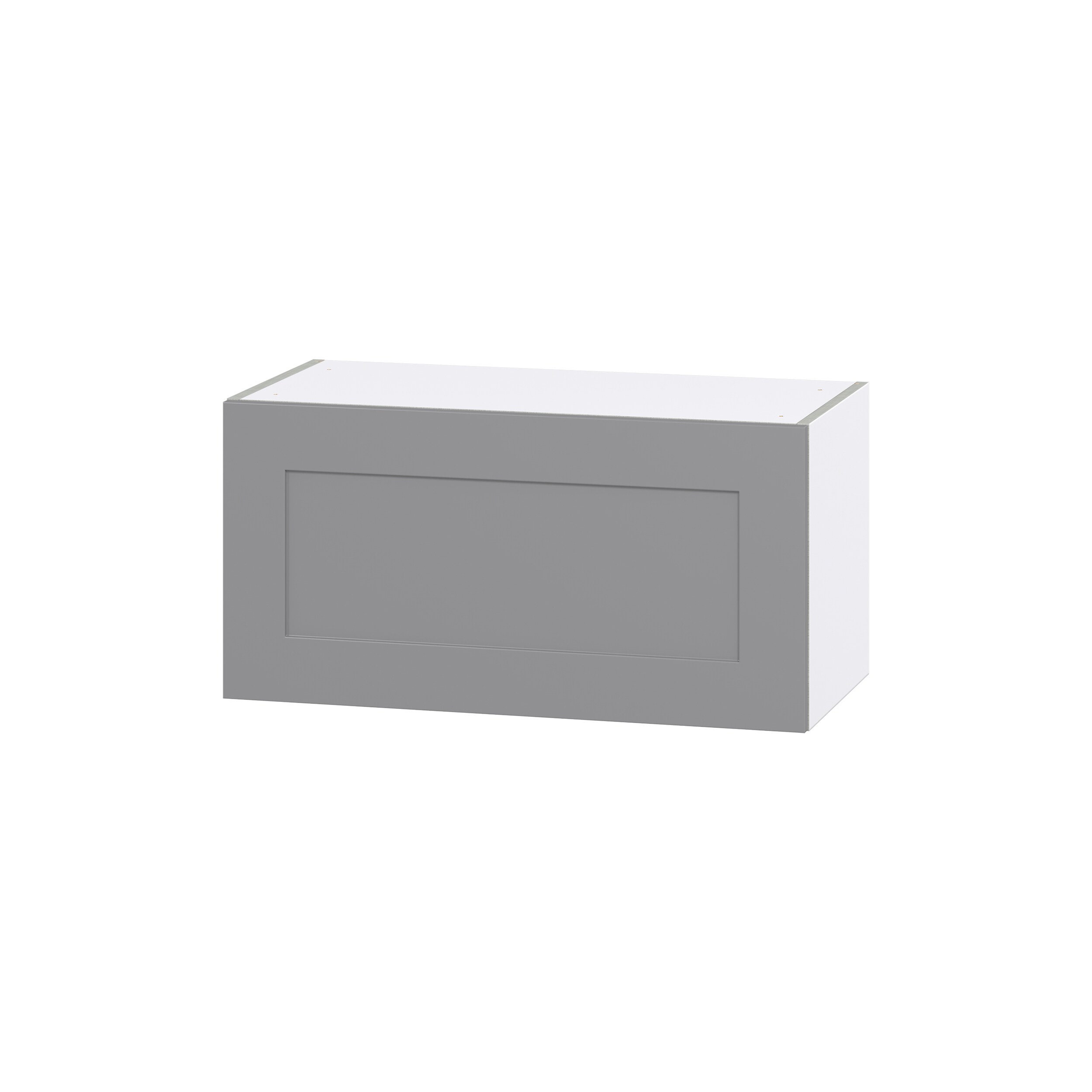Hugo&Borg Beaumont 18-in W x 30-in H x 14-in D Slate Gray Wall Fully Assembled Cabinet (Flat Panel Shaker Door Style)