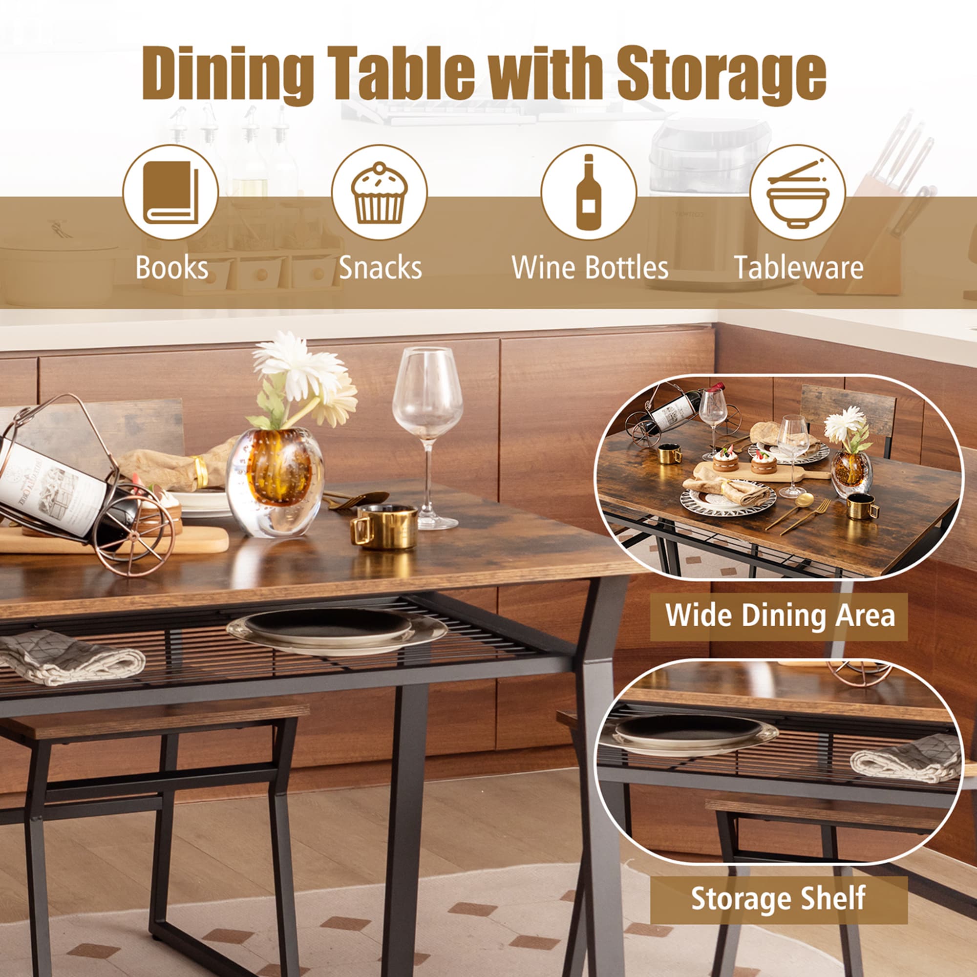 Costway HCST00221 Patio-Dining-Sets - View #6