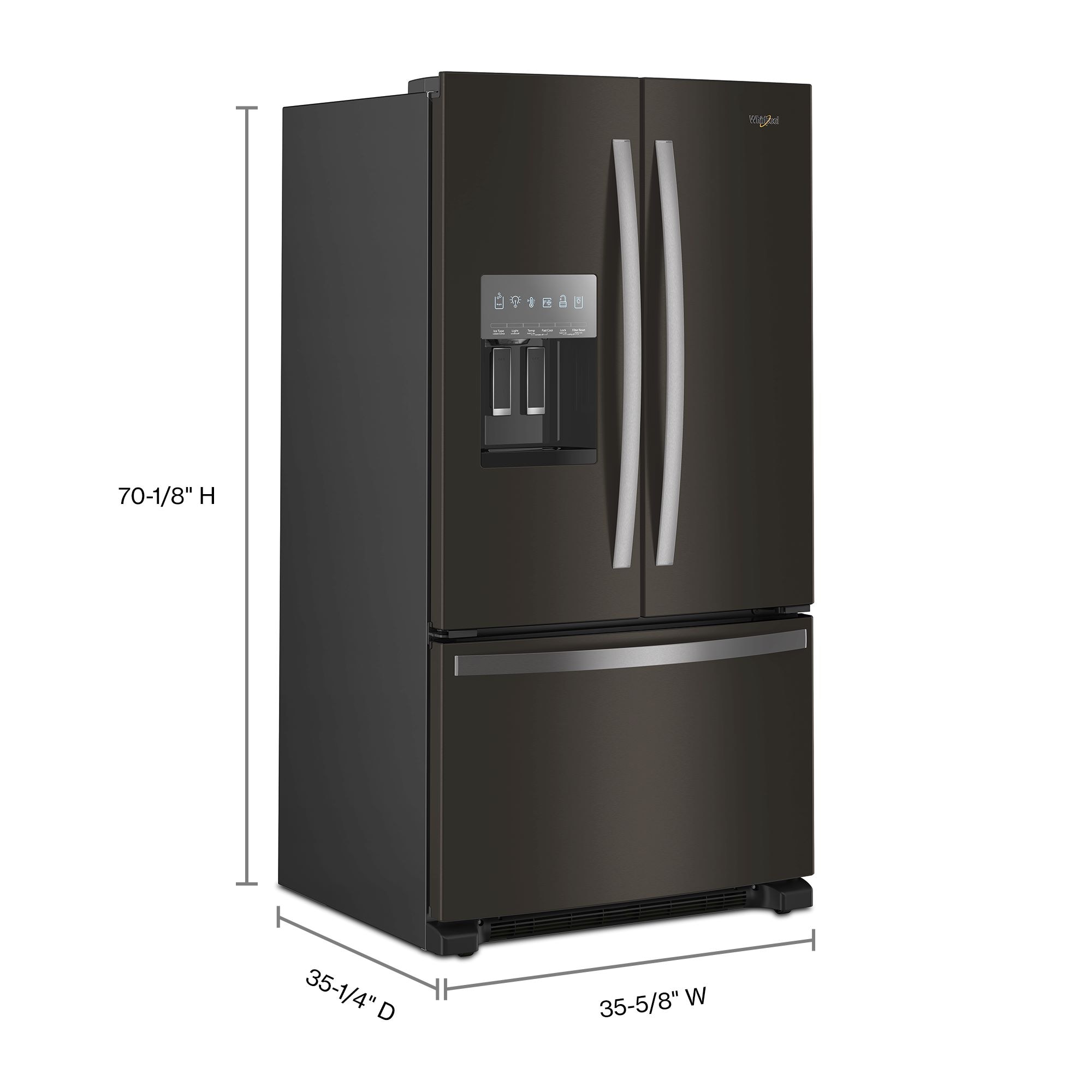 Whirlpool WRFF3436RV French-Door-Refrigerators - View #7