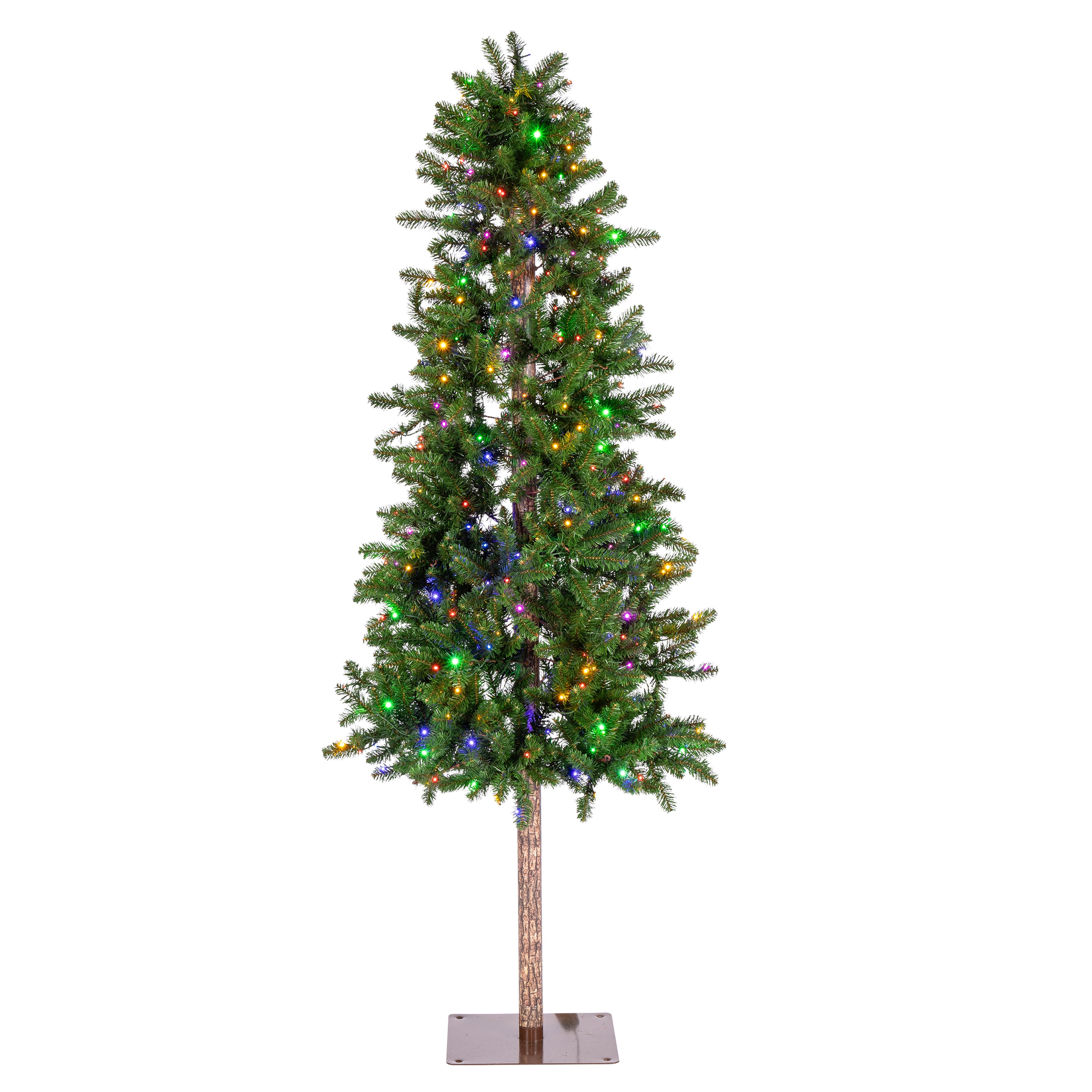 Gerson International 7033--70CMLED 7-Feet Alpine Pre-lit Artificial Christmas Tree with White LED Lights