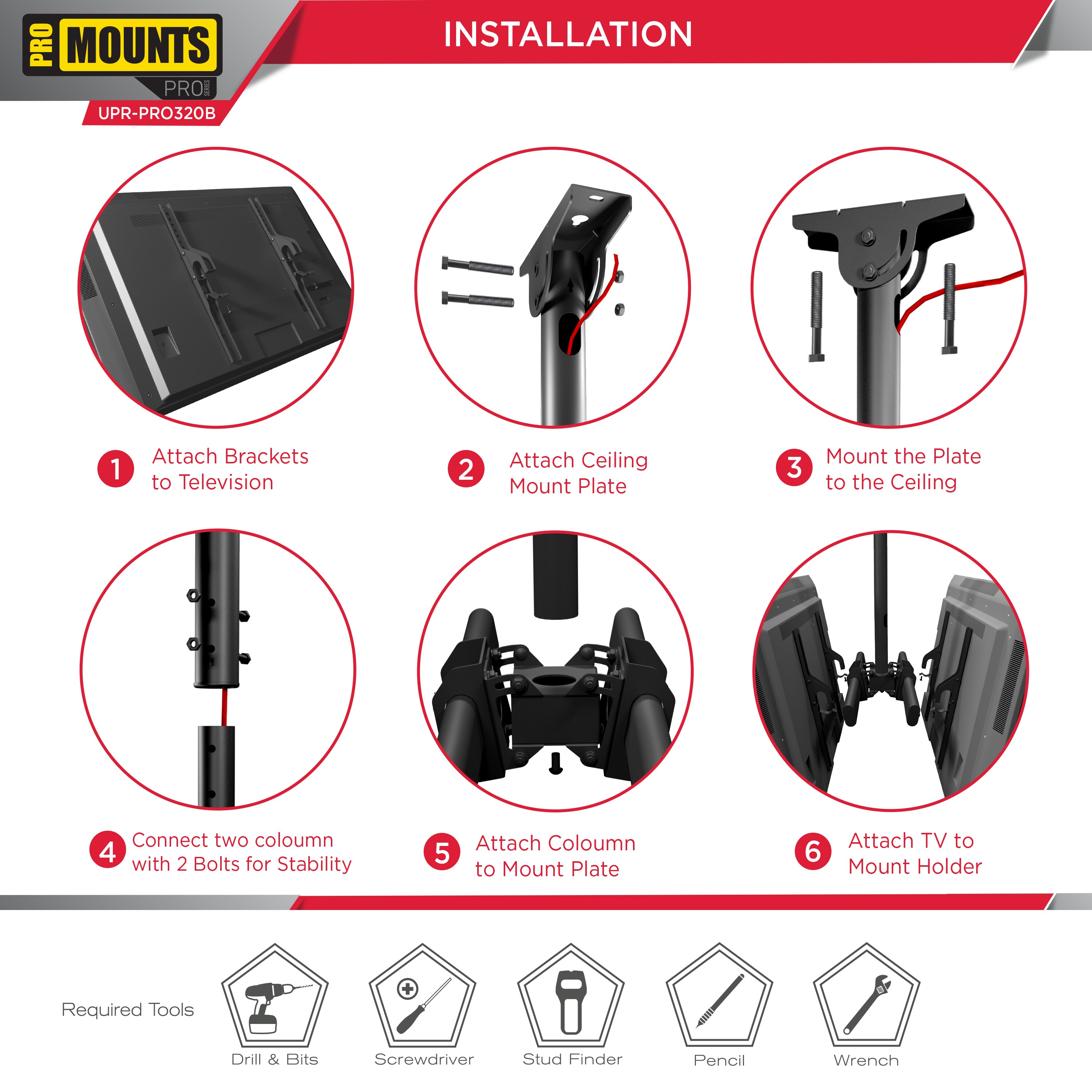 Promounts UC-PRO320B Tv-Mounts - View #8