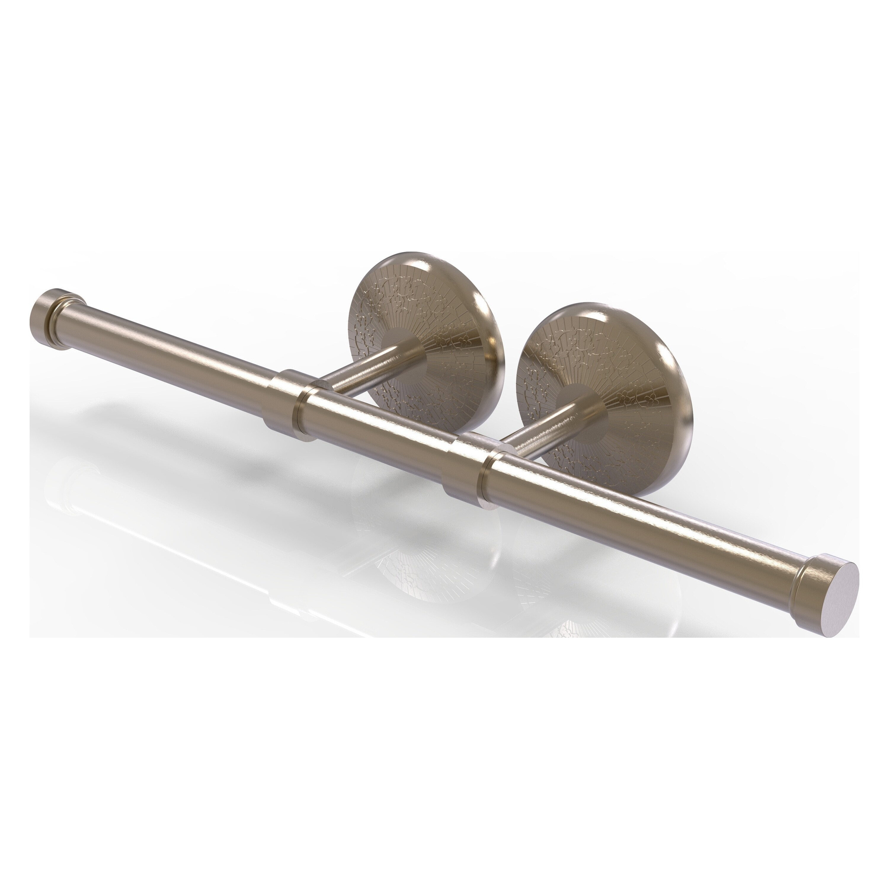 Allied Brass MC-24-2-PEW Monte Carlo Antique Pewter Wall mount Double post Toilet Paper Holder 2 -Rolls