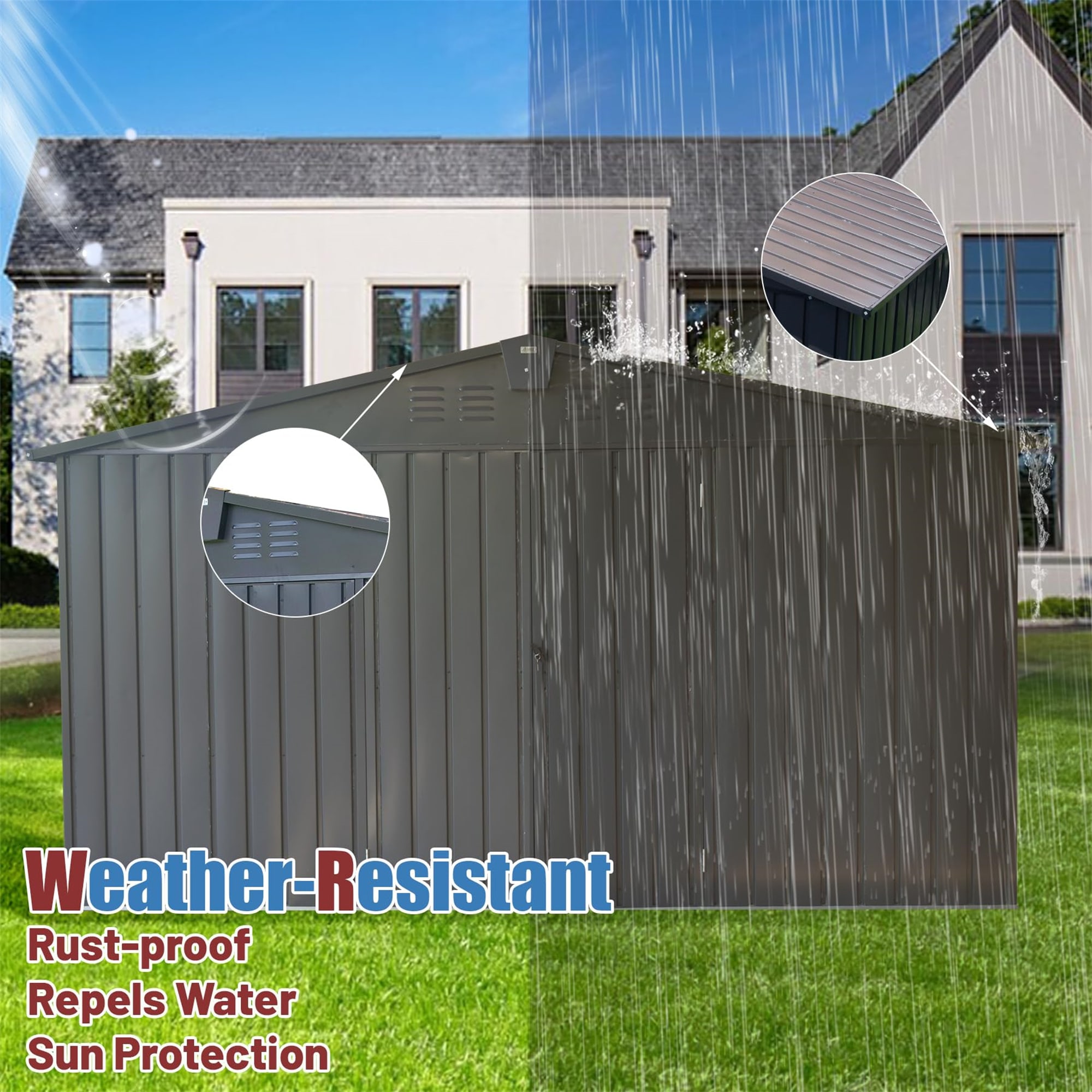 Maocao Hoom MZN711-261AAM Metal-Storage-Buildings-Sheds - View #4