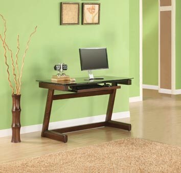 Whalen MN48CD Montreal 48-in Brown Contemporary Asian Hardwood Computer