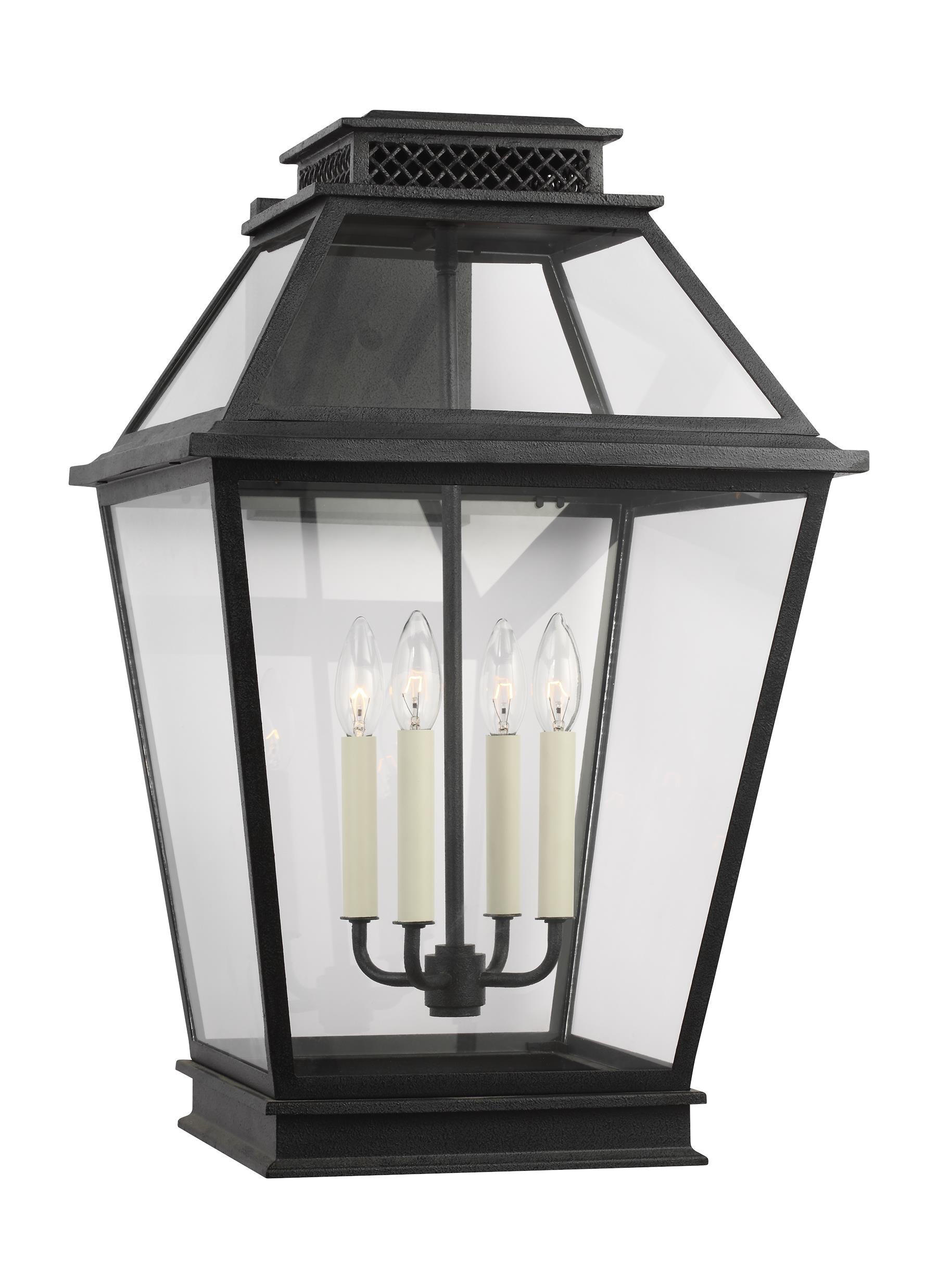 Falmouth Dark Weathered Zinc 4-Light Outdoor Wall Lantern