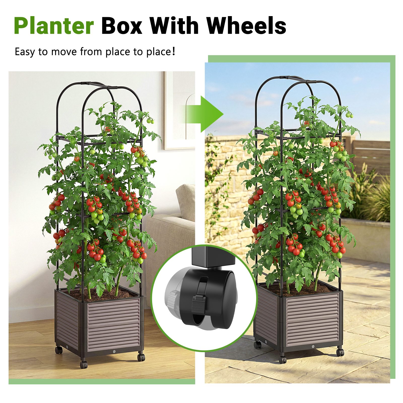 Esazn DYY-H-S-BKGR Garden-Trellis - View #6