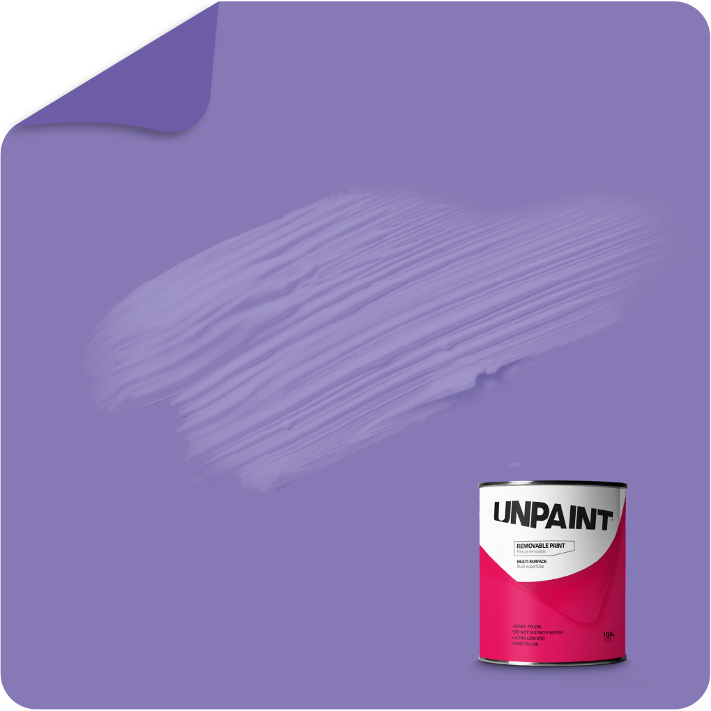 UNPAINT #8679B5 Matte Purple Garnet Berry Water-based Interior Paint ( 1-quart )