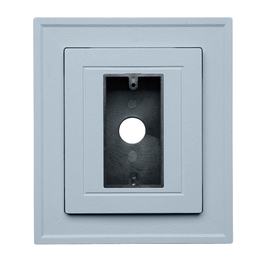Ply Gem 126502 8.5-in x 7.5-in Blue Vinyl Electrical Mounting Block