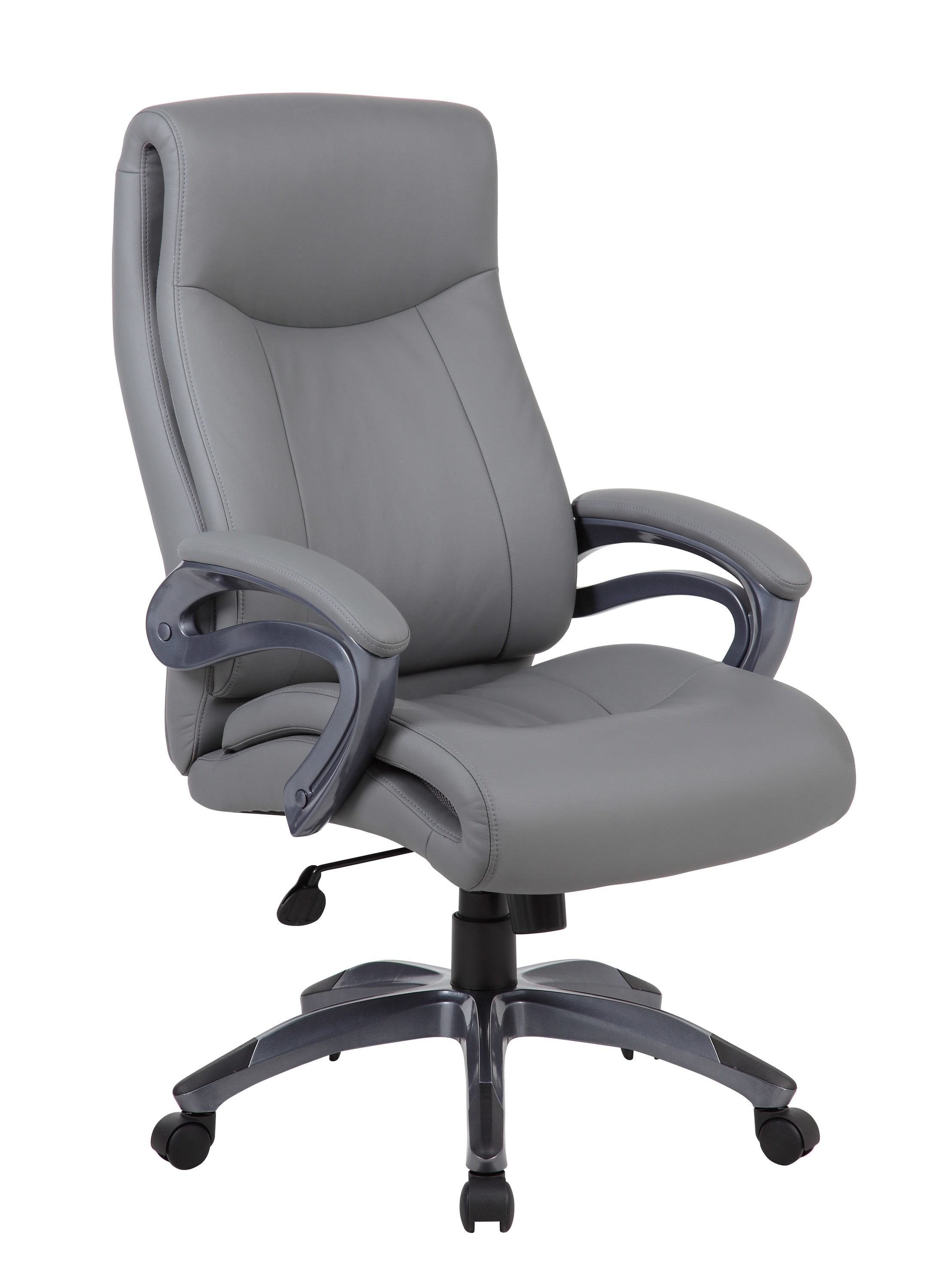 Ergonomic Swivel Executive Adjustable Recliner Desk Chair, Light Grey