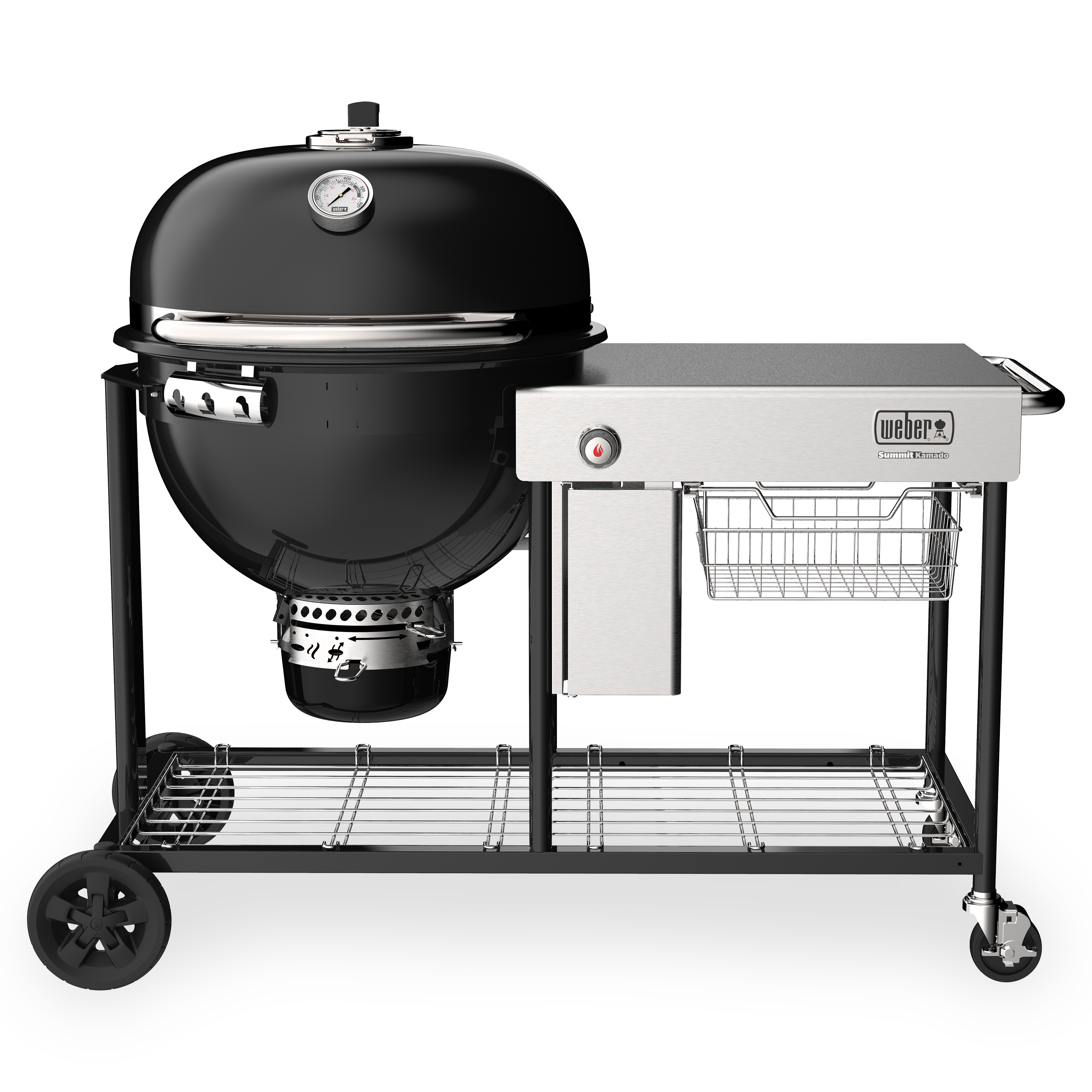 boycot Populair gordijn Weber Kamado 24-in W Black Kettle Charcoal Grill in the Charcoal Grills  department at Lowes.com