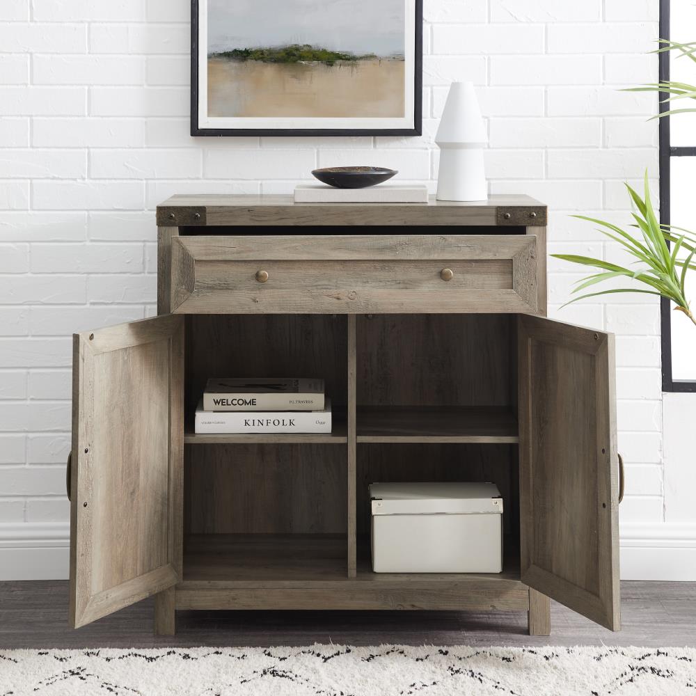 Walker Edison Farmhouse Gray Wash Console Table in the Console Tables ...