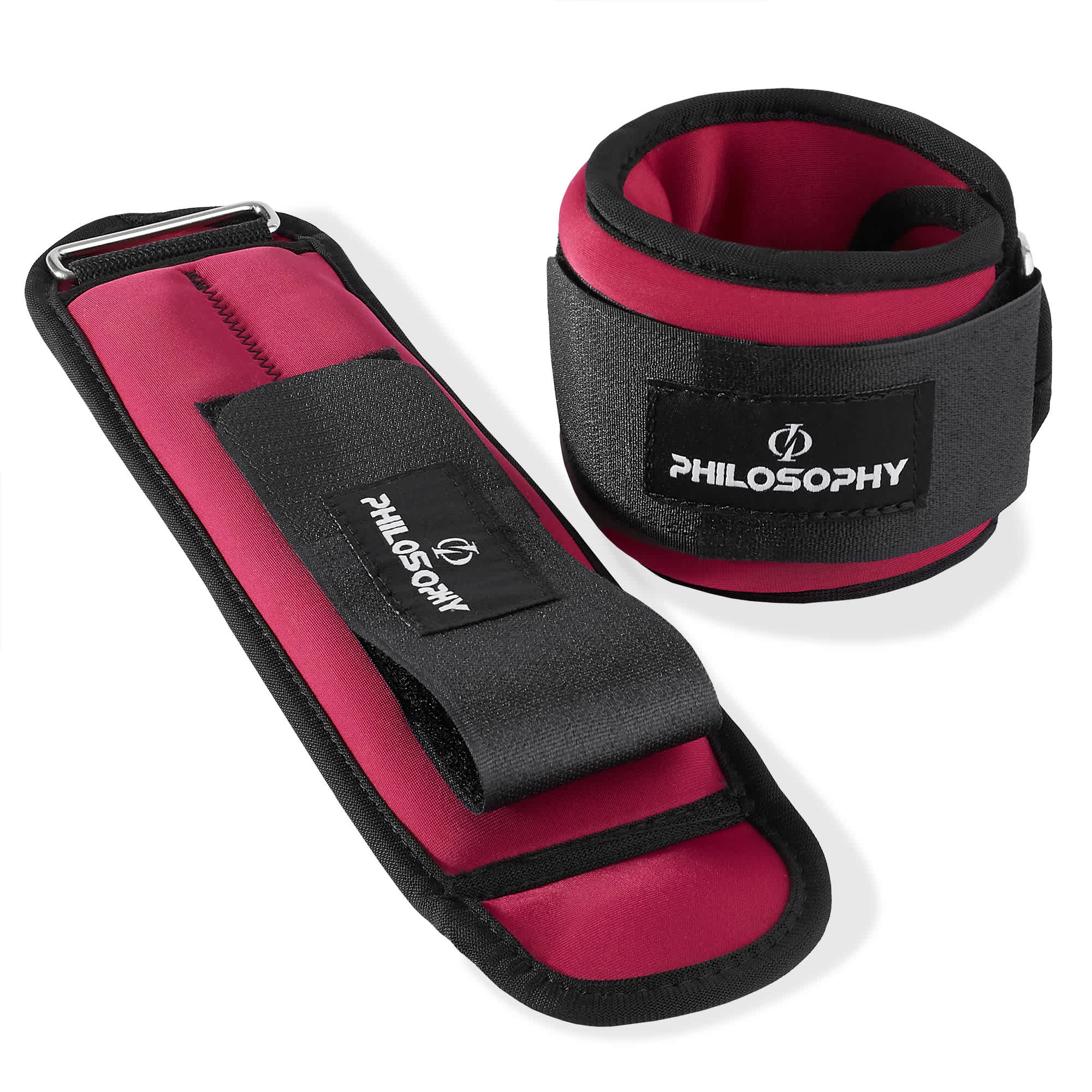 Philosophy Gym FIT-AW316-03B Ankle/Wrist Weights Set - 1.5lb Each - 3lb Total for Training