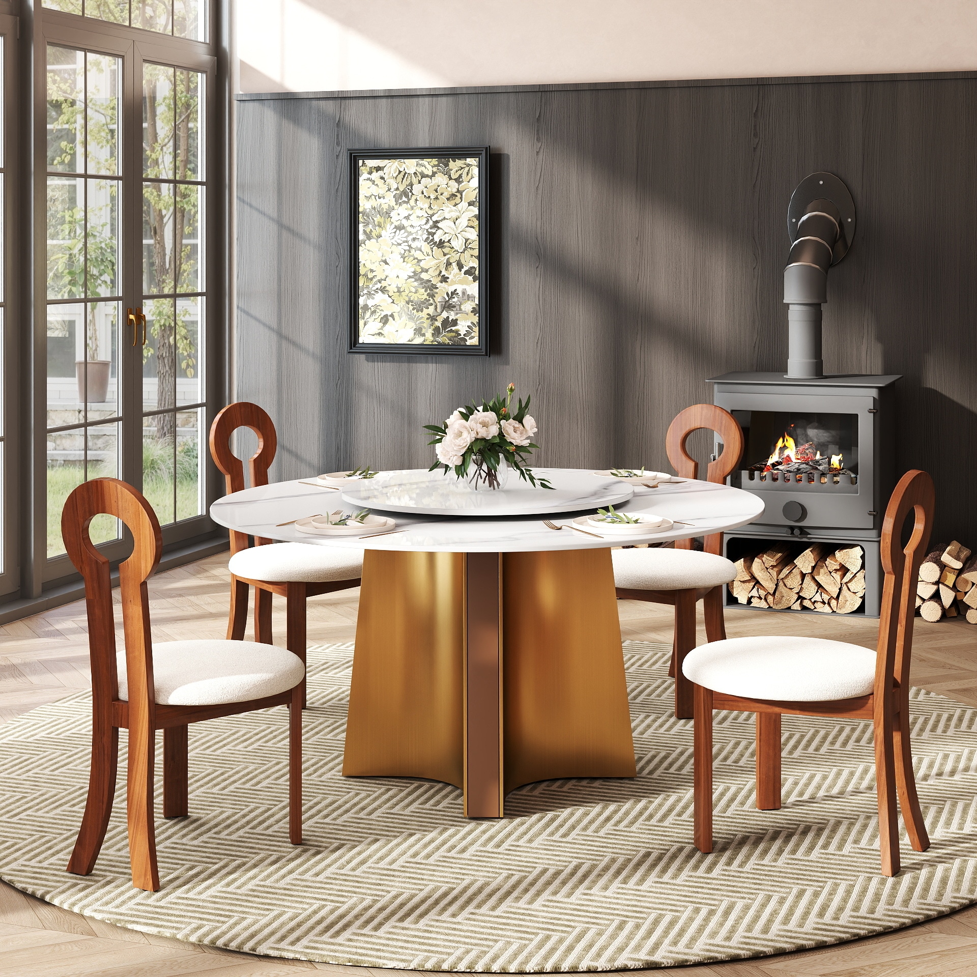 BuotiqHom DH-B-150W80-1G Dining-Tables - View #4