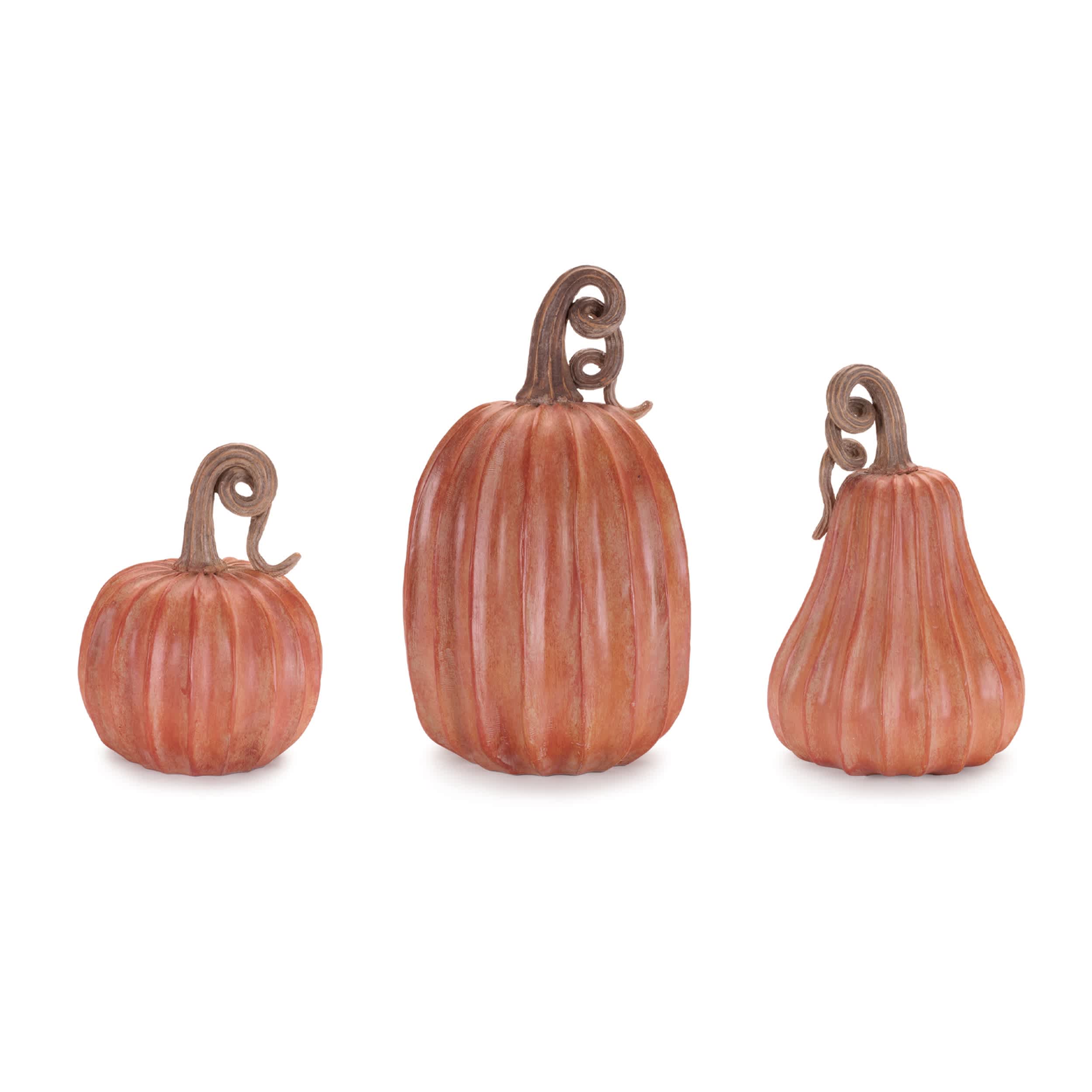 Melrose International Decorative Harvest Pumpkin (Set of 3) #98601DS