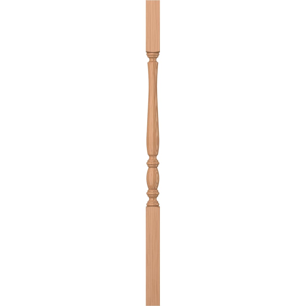 L.J. Smith Stair Systems LJP-2105-AL 38 38-in x 1.75-in Unfinished Alder Square Top Stair Baluster