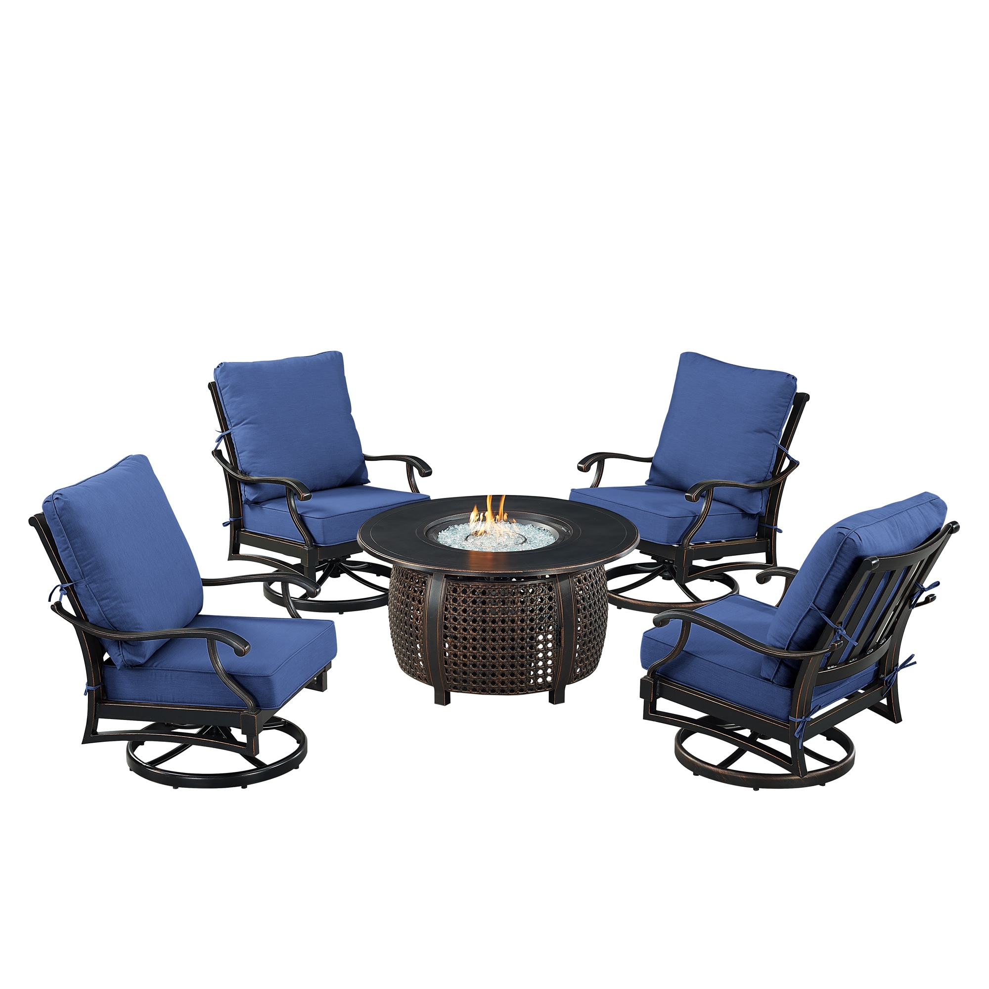 Oakland Living SHAO4CHCLIFFBLCUIBA Patio-Conversation-Sets - View #2