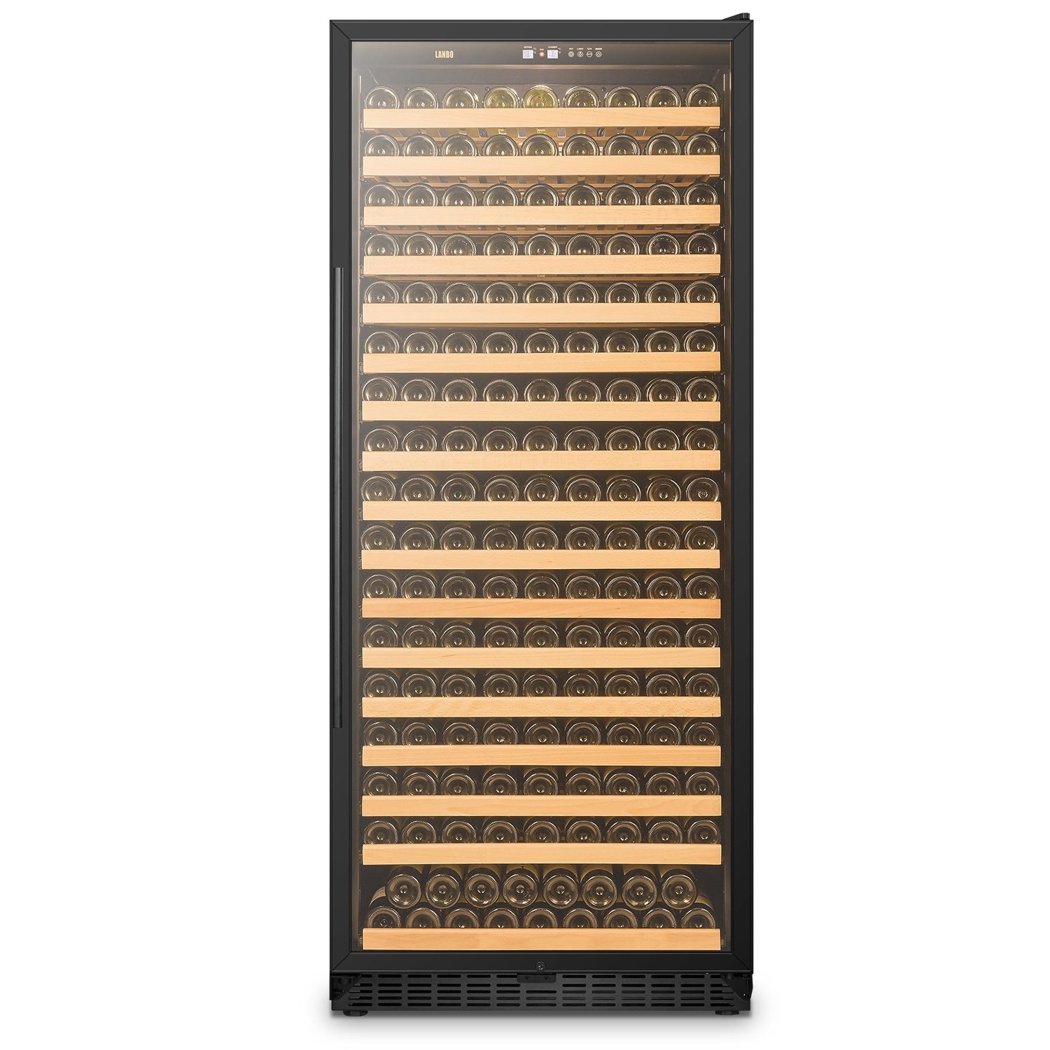LANBO LW321S 32.3-Inches W 289 -Bottles Black, stainless steel Built-in/Freestanding Indoor Wine Cooler