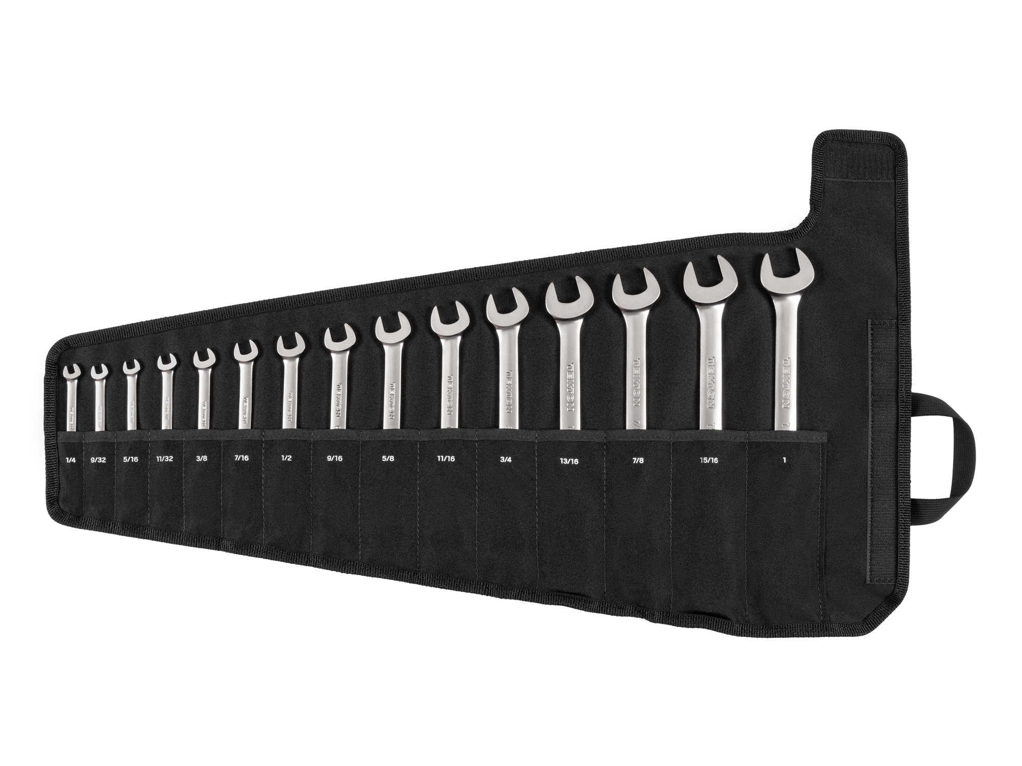 TEKTON WRC95401 15 -Piece Set Standard (SAE) Flexible Head Ratchet Wrench