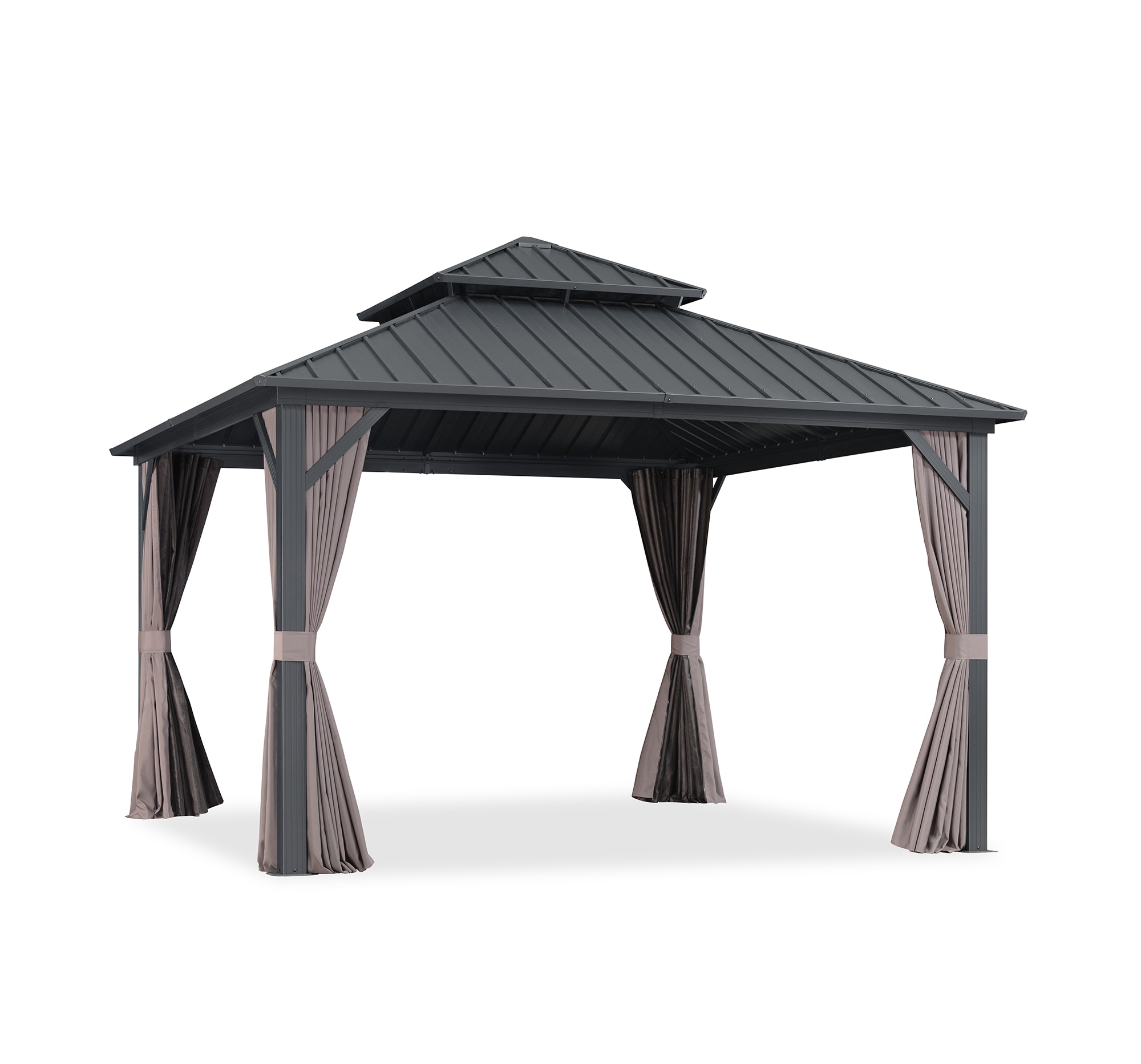 PURPLE LEAF LS04JJG1212 Wood-Resin-Gazebos - View #2