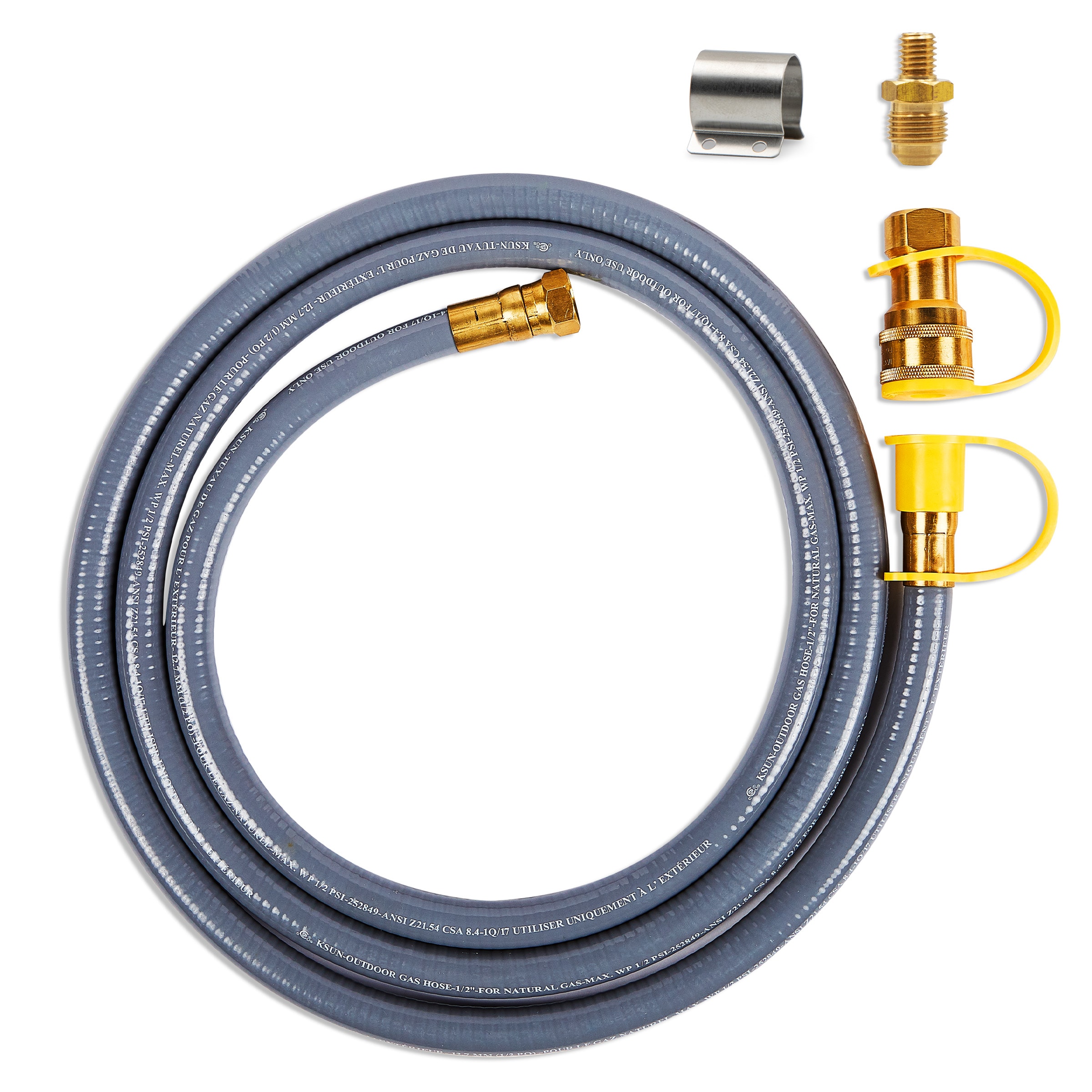 Real Flame G0002-03 Gray Rubber Fire Pit Natural gas conversion kit