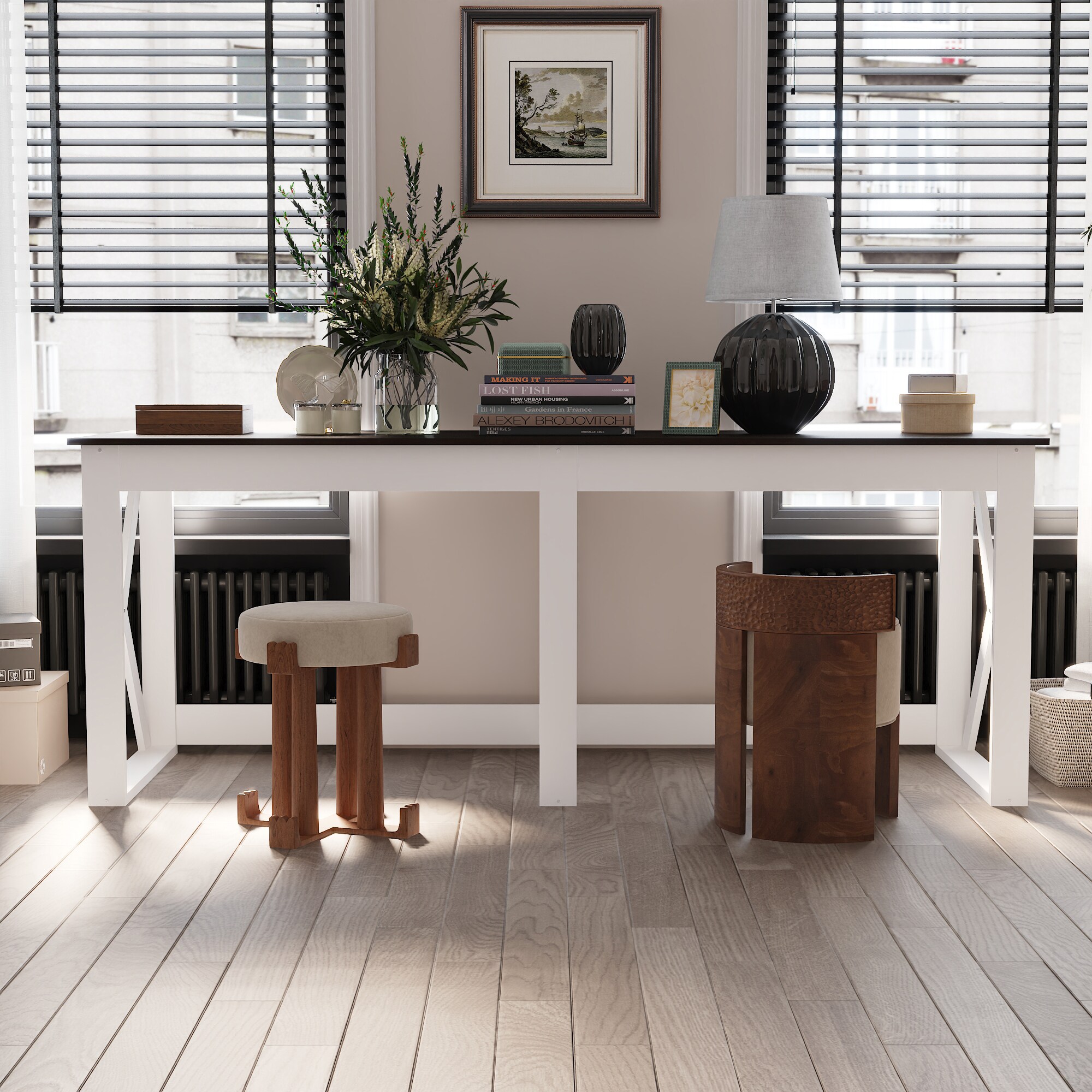 FUFU&GAGA KF150226-01 83.9-in Multiple colors/finishes Modern/Contemporary Computer desk