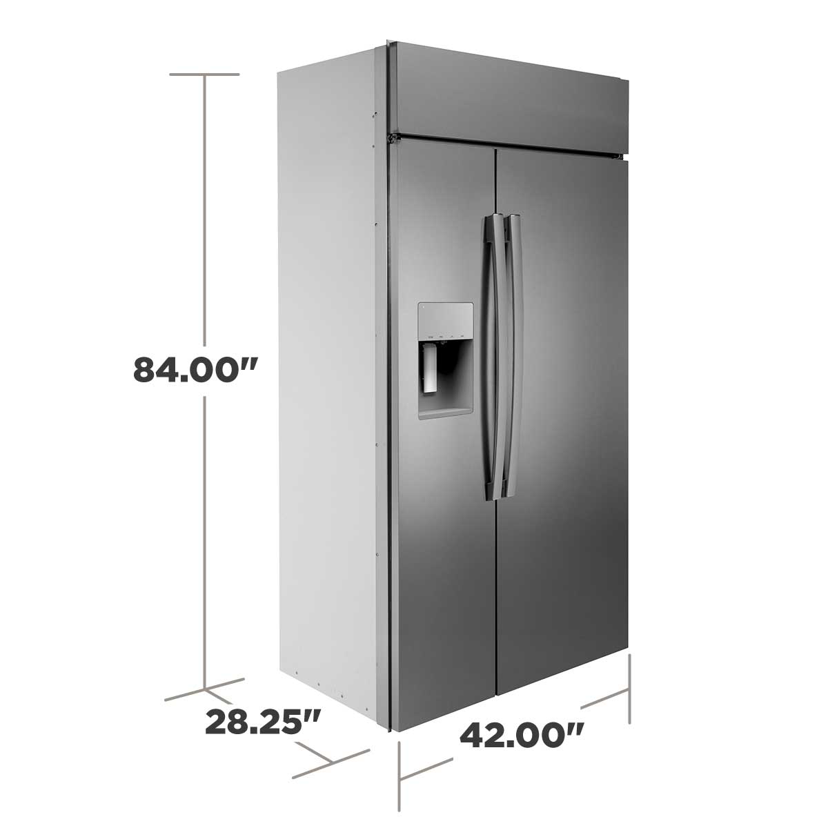 GE Appliances PSB42YSNSS GE Profile™ Series 42 Smart Built-In Side-by-Side  Refrigerator with Dispenser, Furniture and ApplianceMart