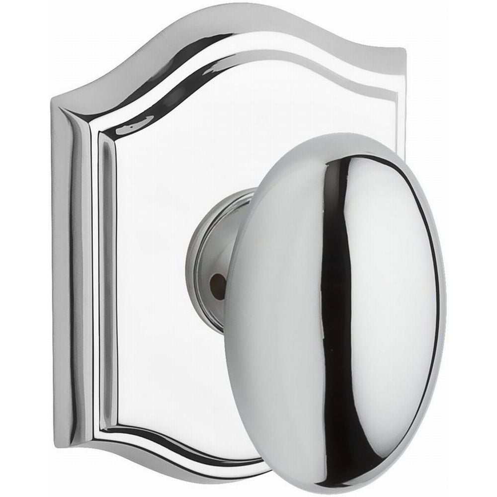 Baldwin PVELLTAR260 Bright Chrome Interior Bed/Bath Privacy door knob Single pack