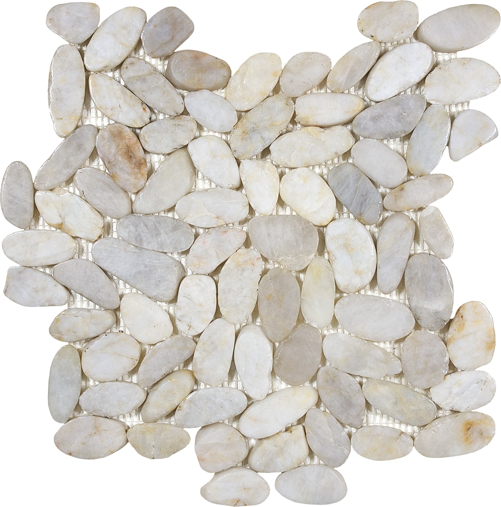 Satori 5001-0234-0 Zen Fiji 12-in x 12-in Honed Natural stone Pebble Mosaic 5.00-sq ft Carton