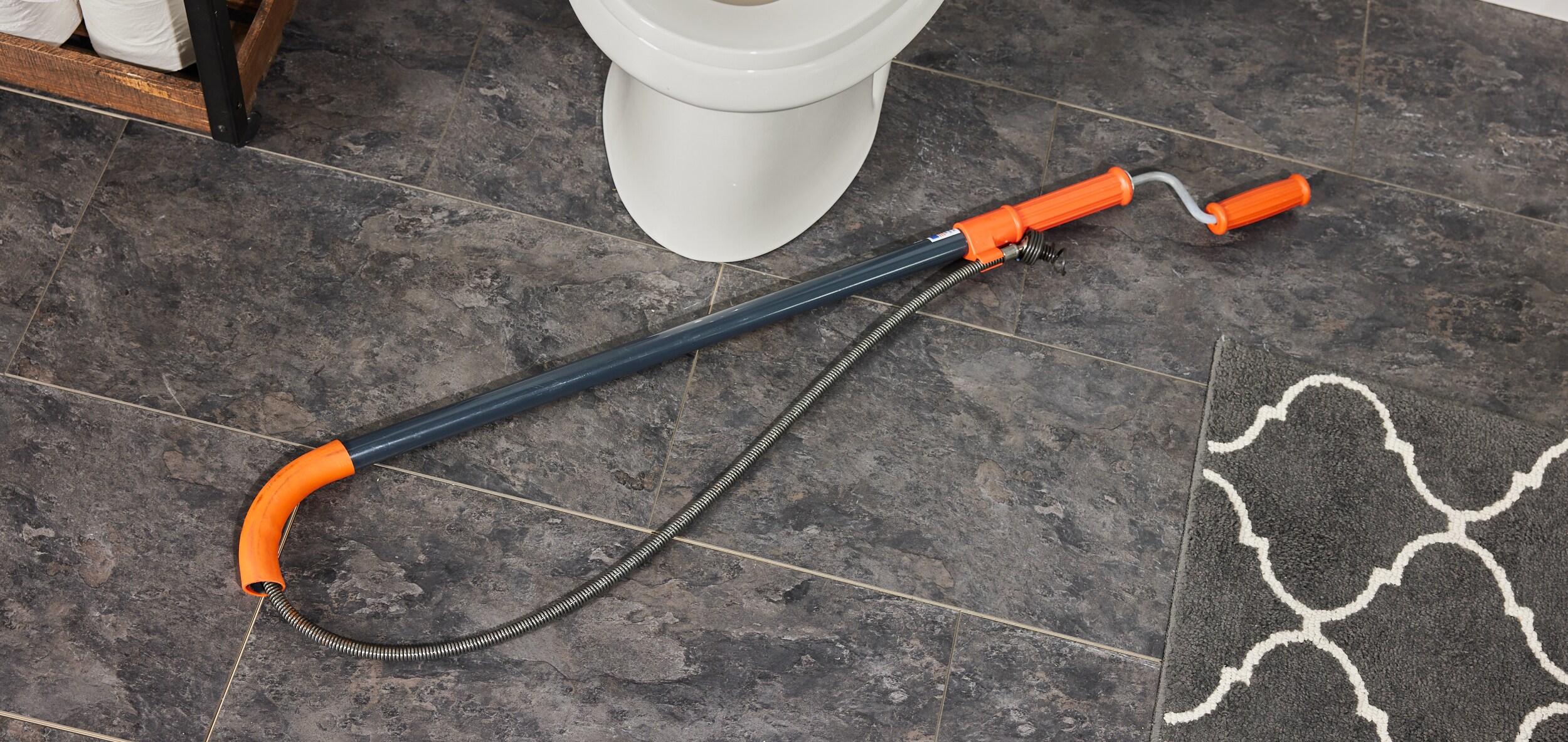 THEWORKS Urinal Clog Clearing Toilet Auger, 3 ft.