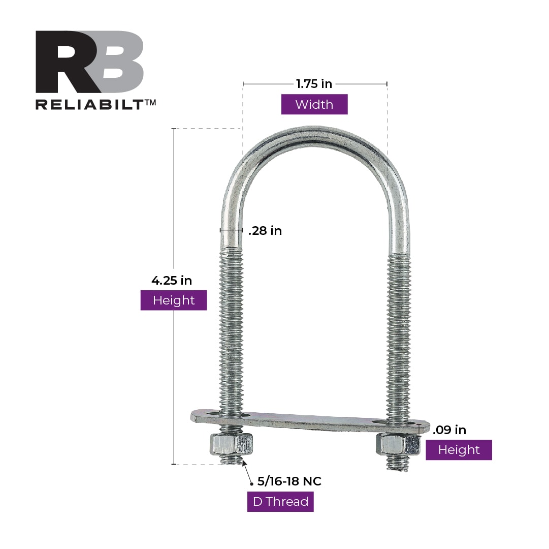 RELIABILT N101-448 U-Bolts - View #3