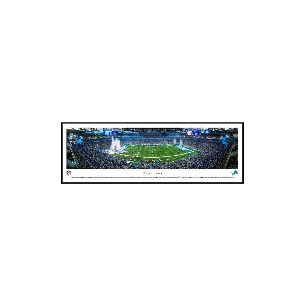 : Detroit Lions - 44x18-inch Double Mat, Deluxe Framed Picture by  Blakeway Panoramas : Sports & Outdoors