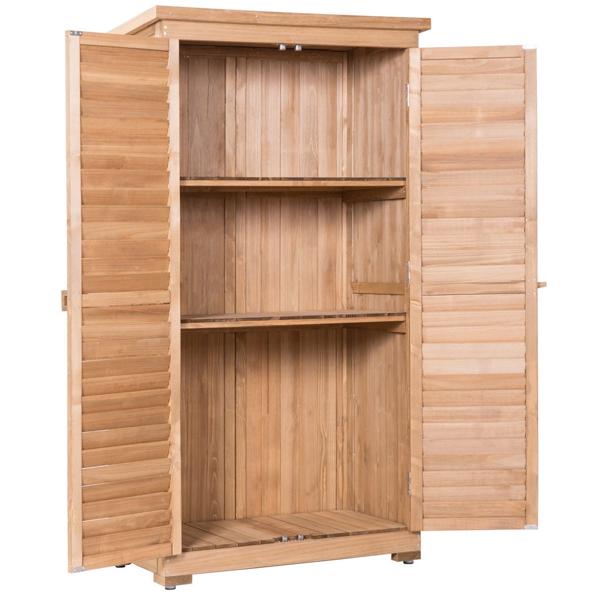 Costway GYM01536 Wood-Storage-Buildings - View #3